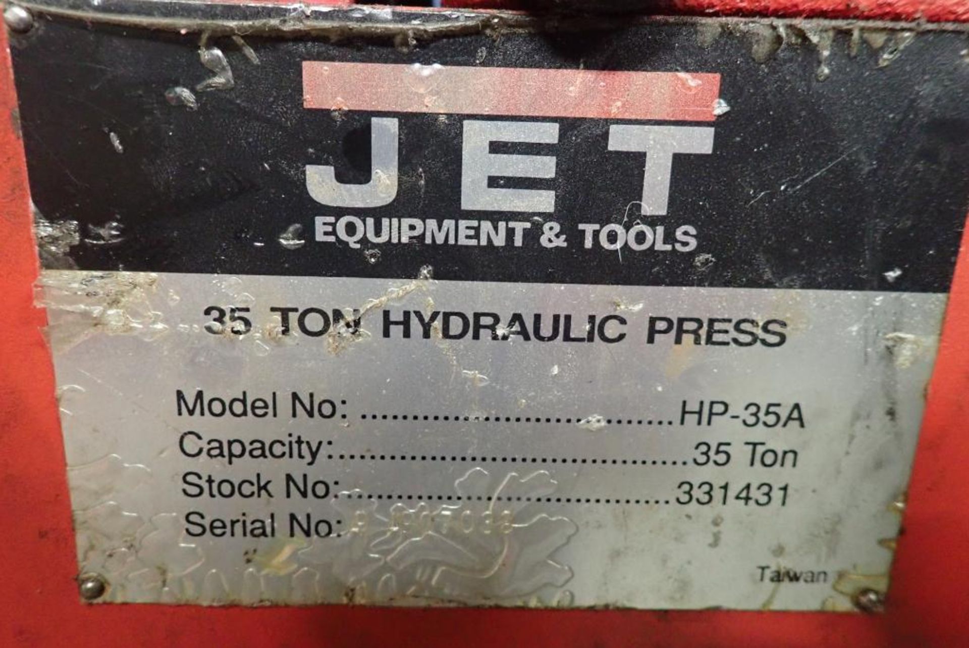 Jet 35 ton hydraulic press - Image 9 of 9