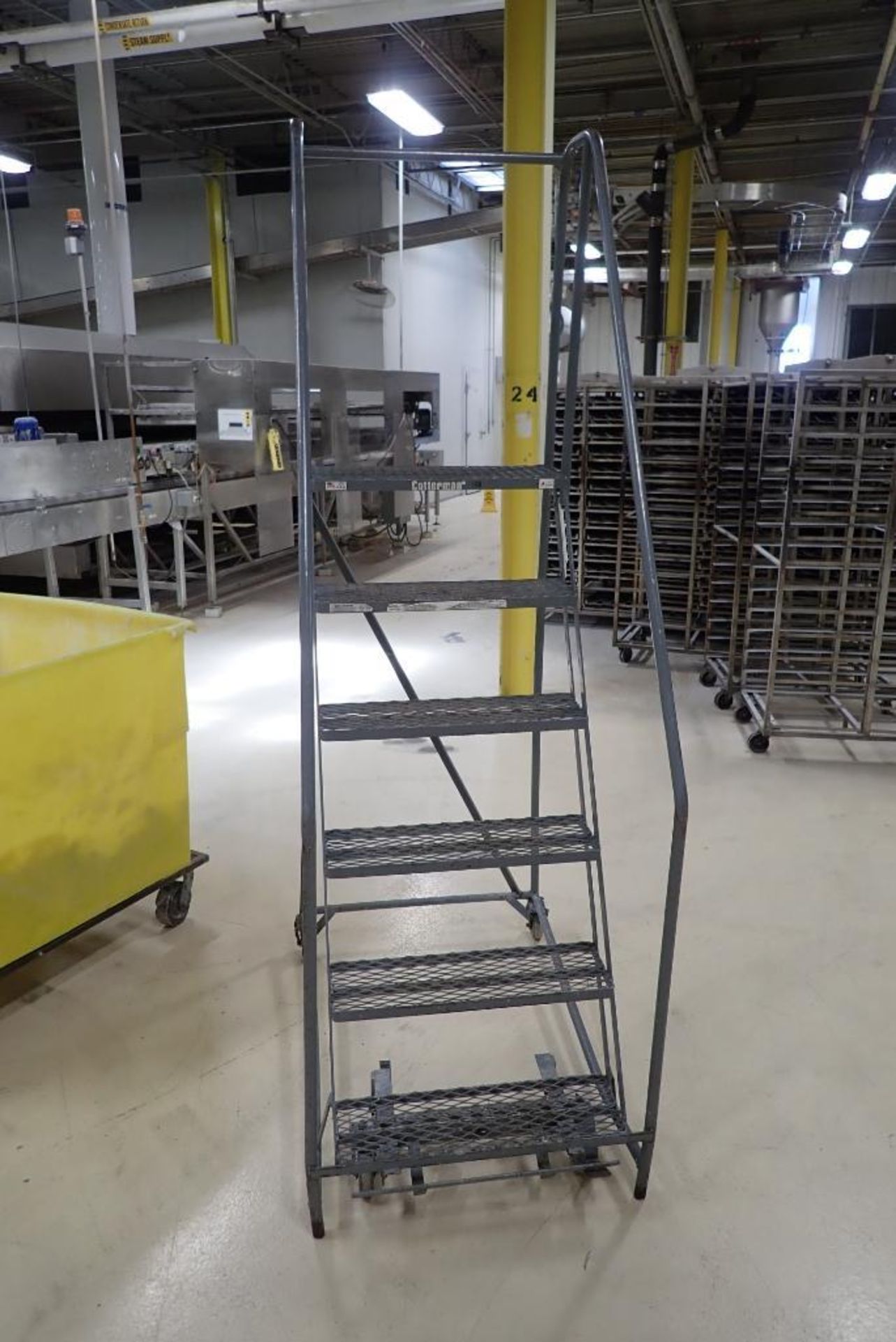 Cotterman 6 step rolling warehouse ladder