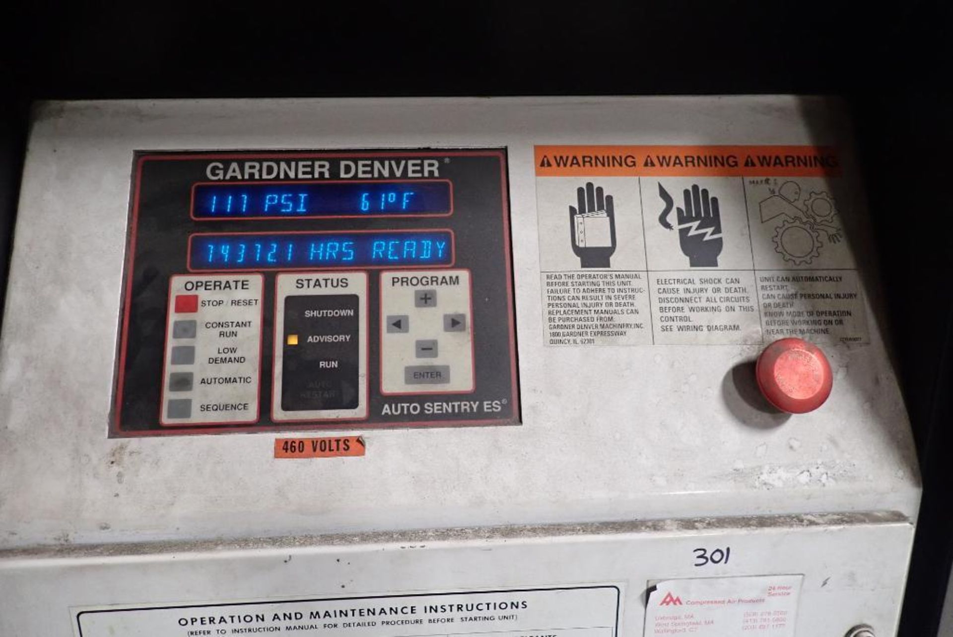 Gardner Denver rotary screw air compressor - Image 5 of 12