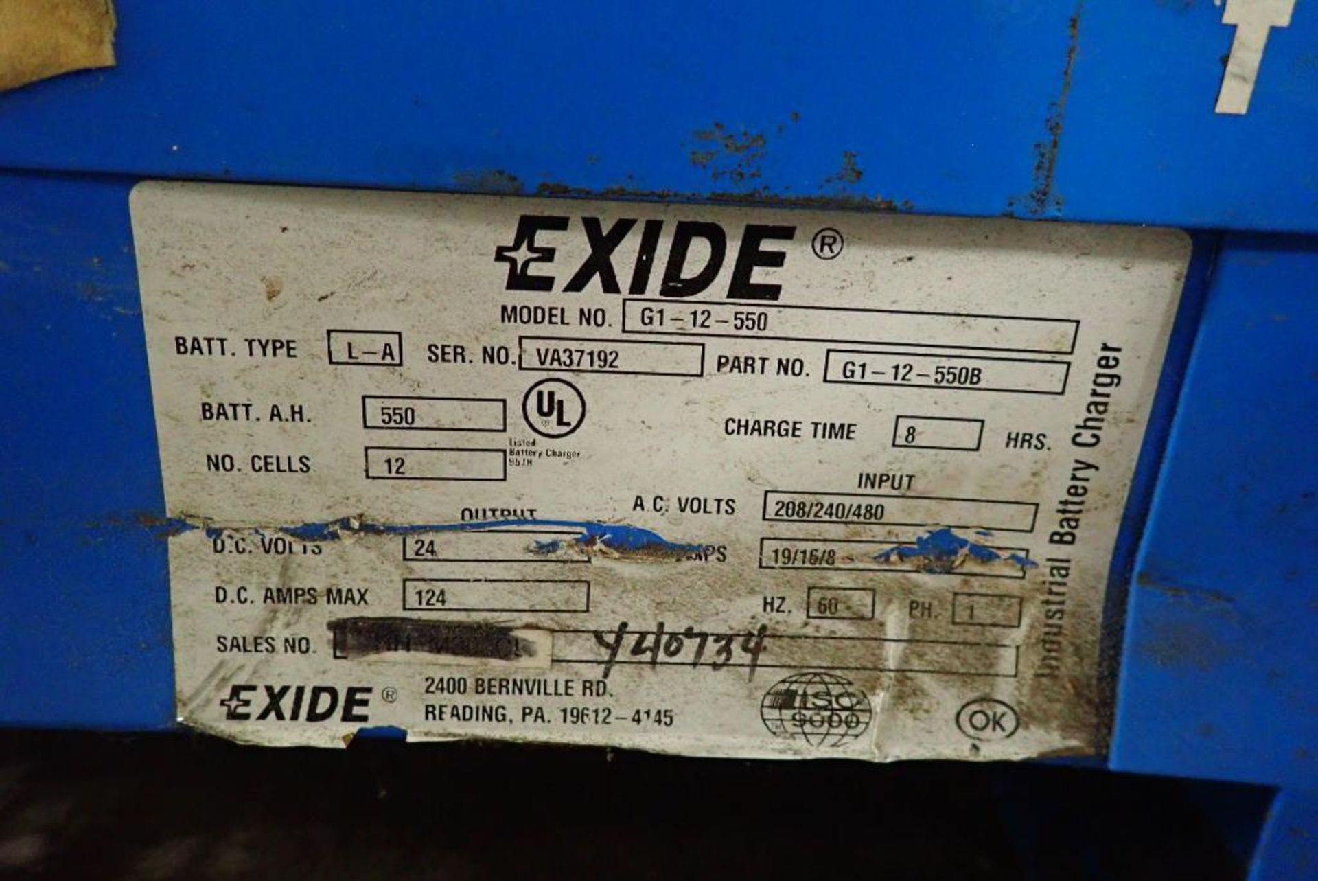 Exide 24 volt battery charger - Image 4 of 5