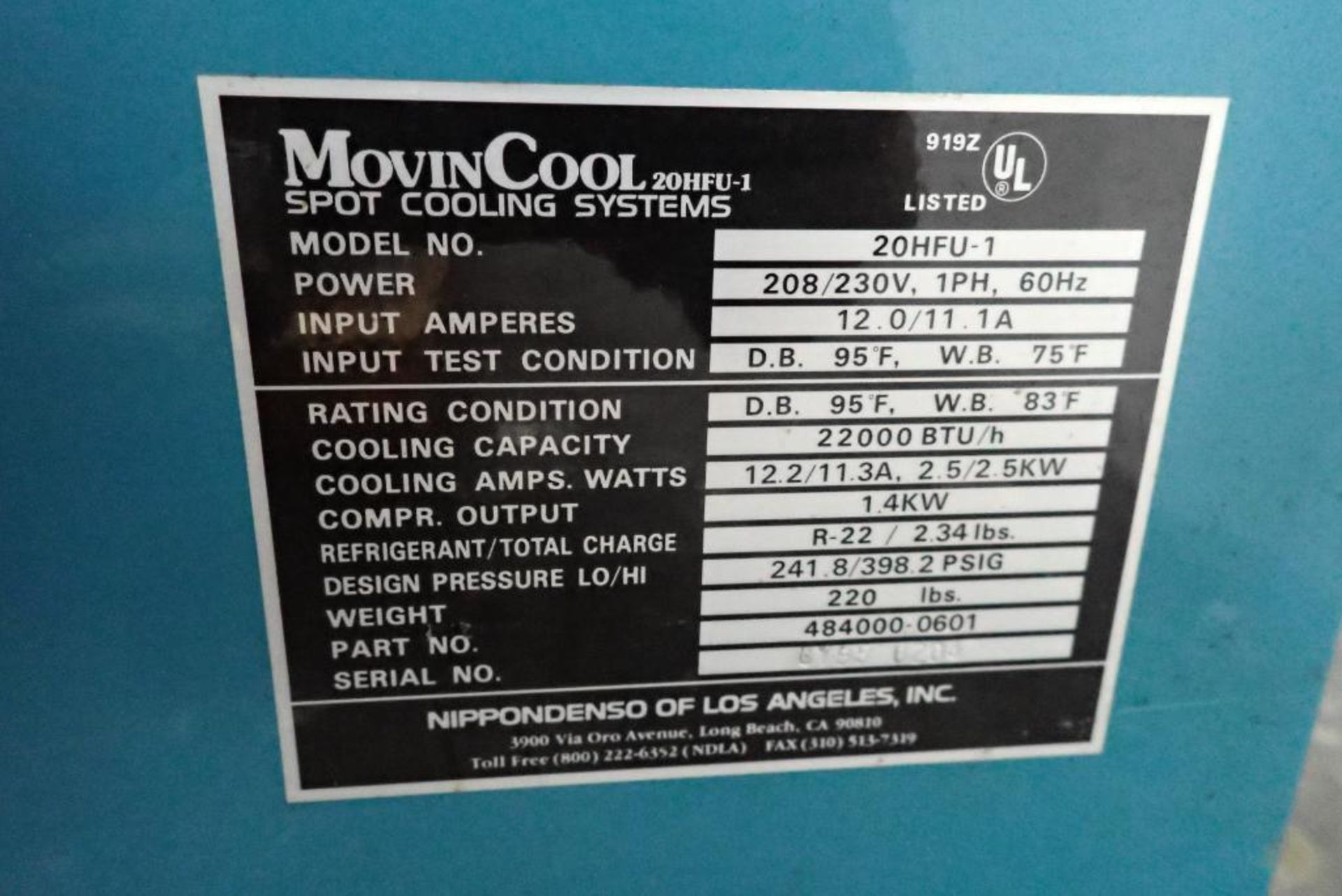 (3) Movincool spot cooling systems - Image 8 of 8