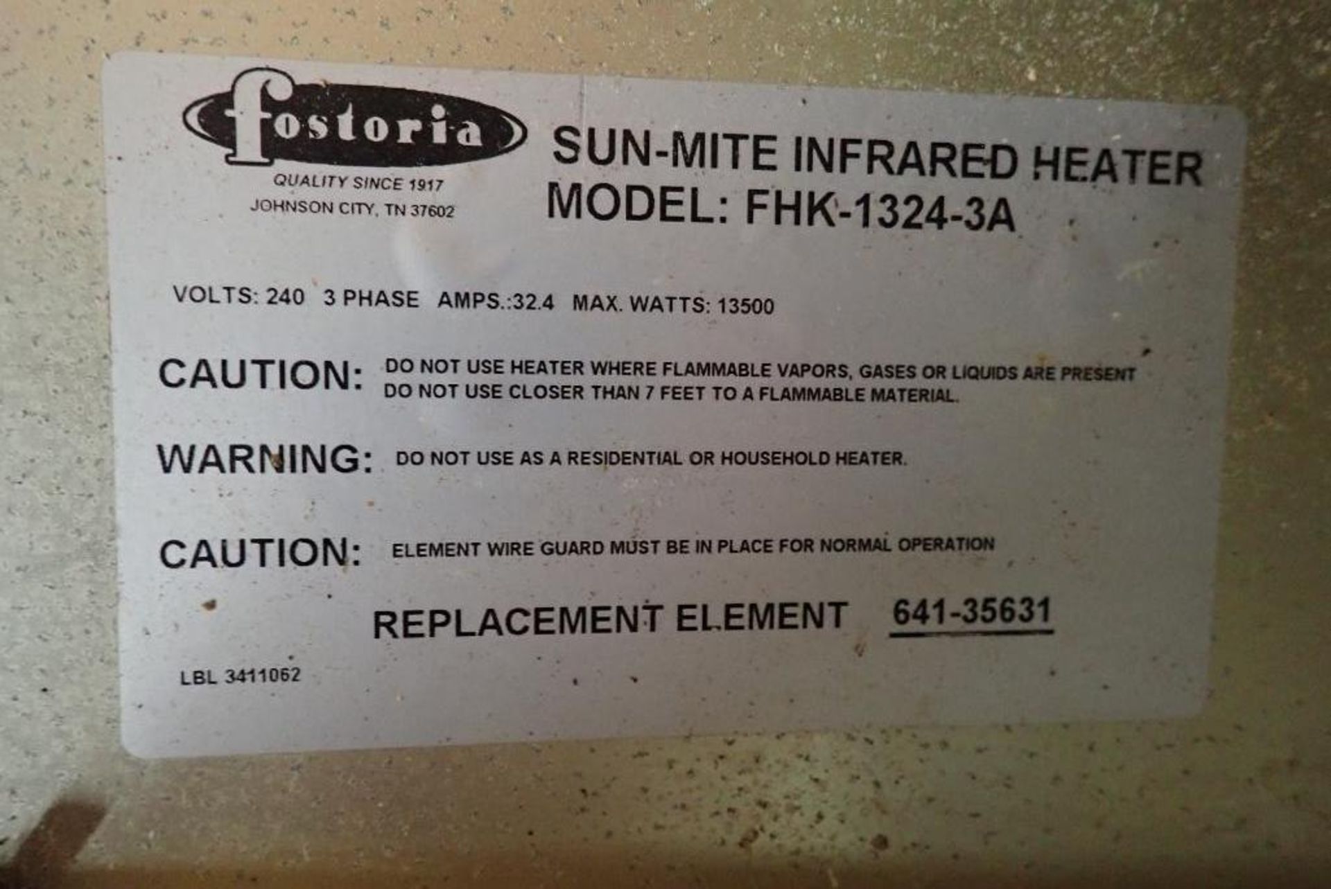 (4) Sun-mite infrared heater - Image 12 of 12