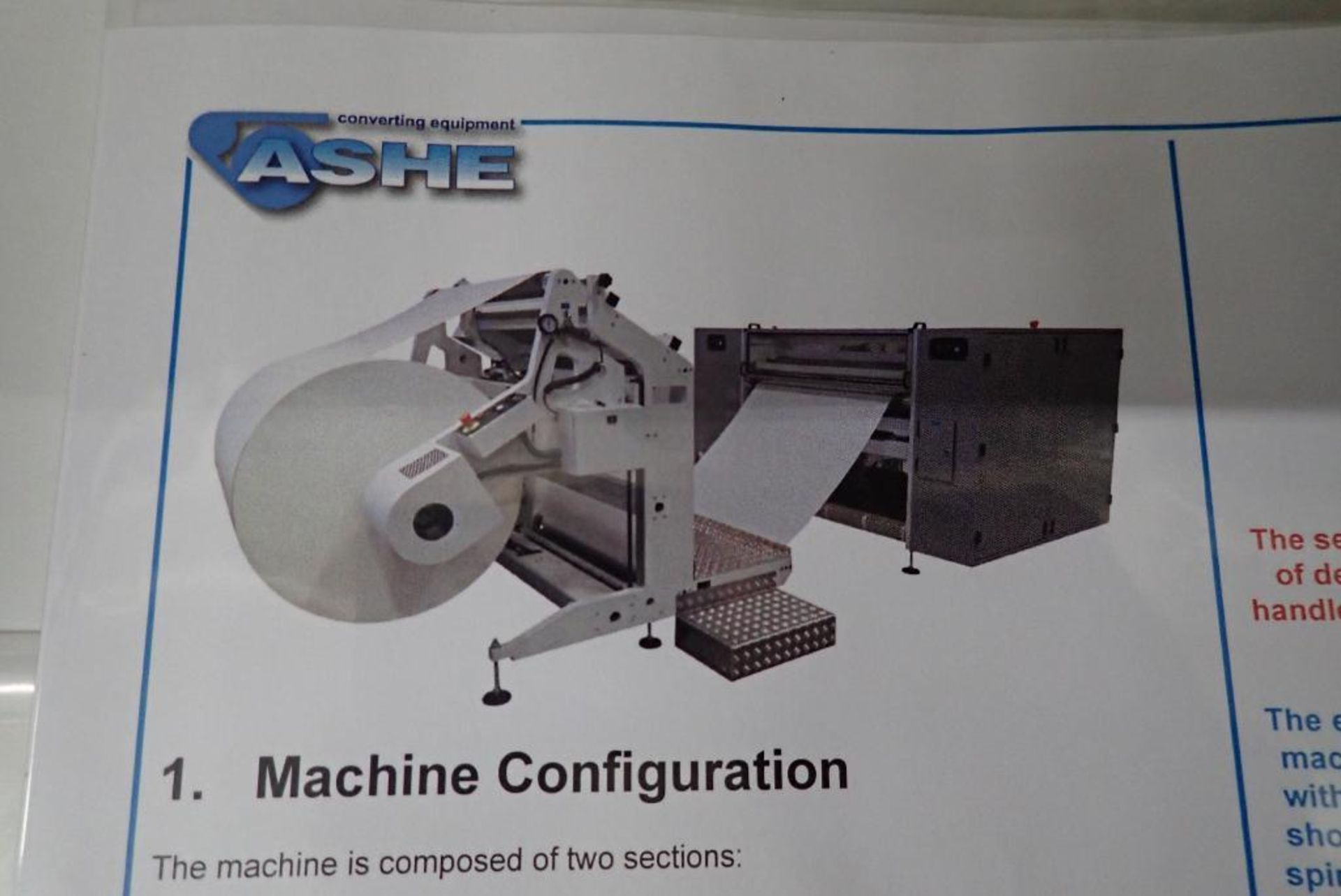 Ashe Converting Equipment paper handling system - Image 2 of 51