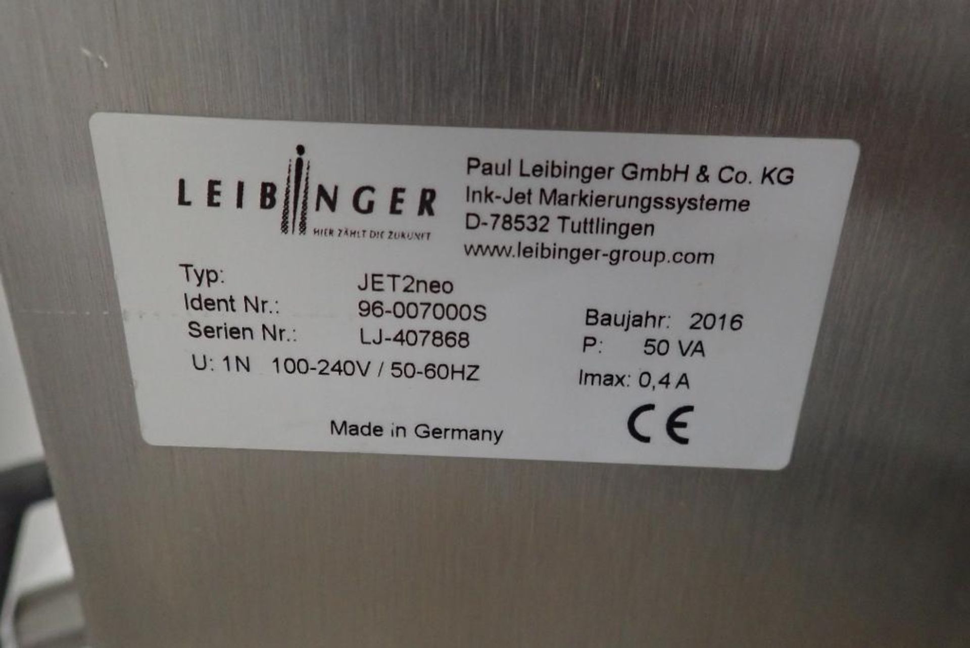 2016 Leibinger ink jet marking machine - Image 12 of 12