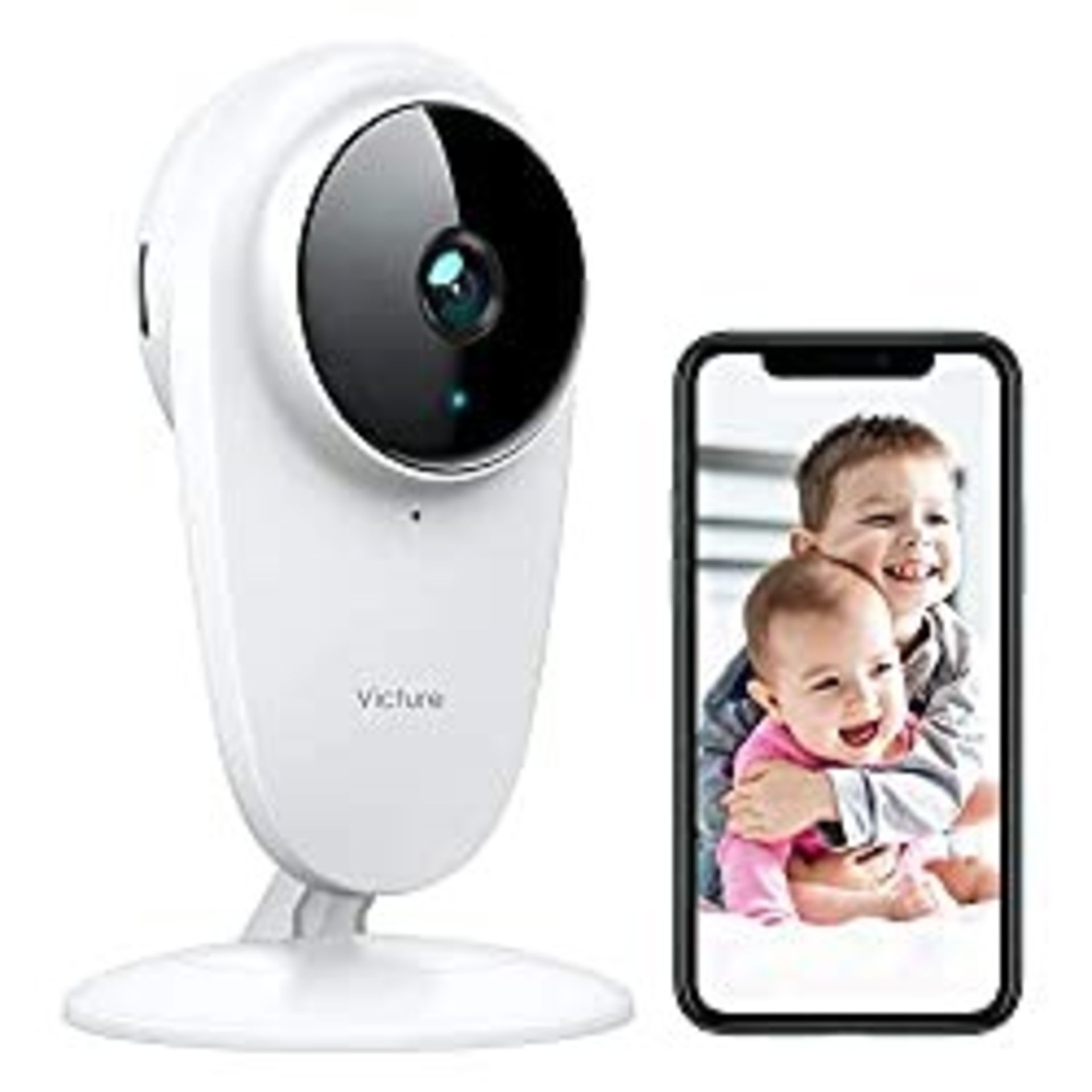 Victure Baby Monitor Pet WiFi Camera 1080P 2.4Ghz Indoor Camera with Night Vision Sound and Mot - Image 3 of 4