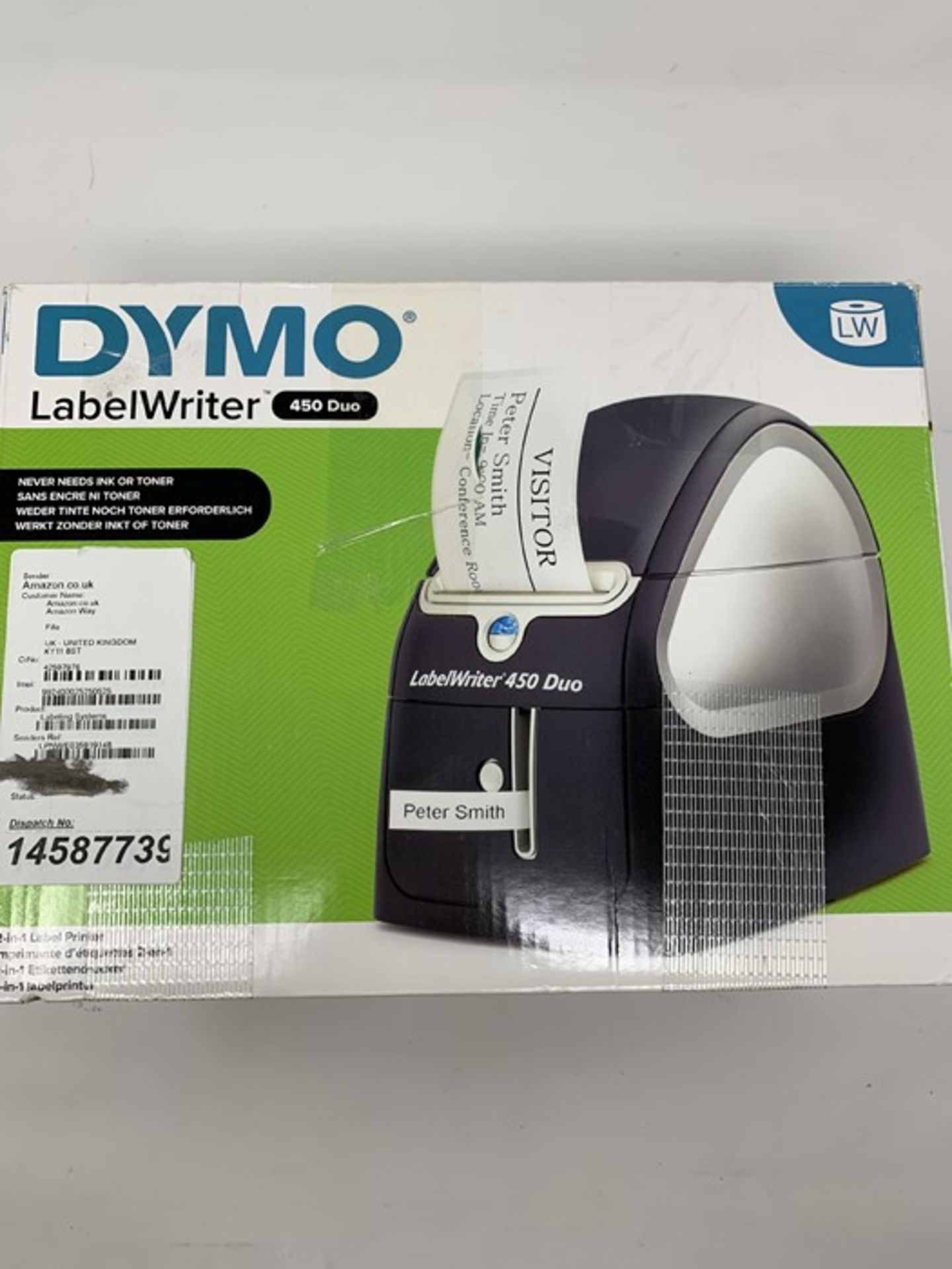 RRP £168.00 Dymo LabelWriter 450 Duo Label Maker, Black, Silver - Image 2 of 2