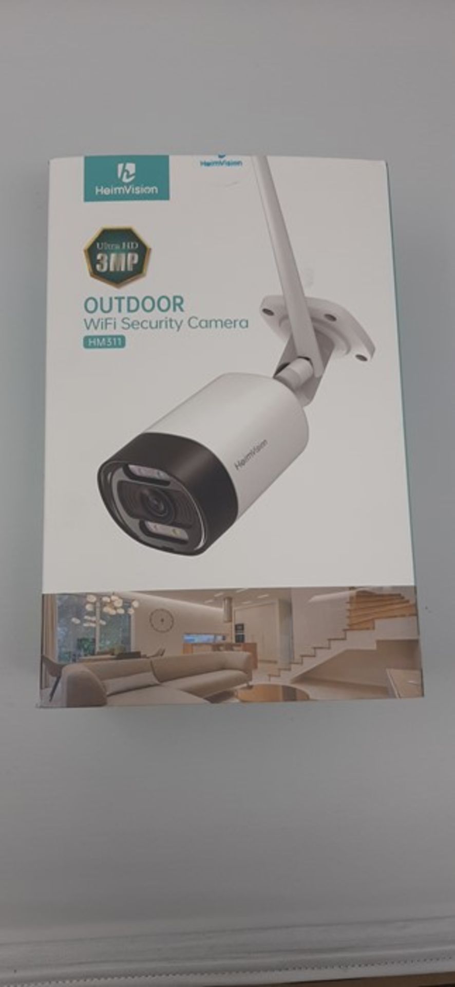 HeimVision HM311 3MP Outdoor Security Camera, 2K CCTV Wireless WiFi Home Bullet Camera with Flo - Image 2 of 2