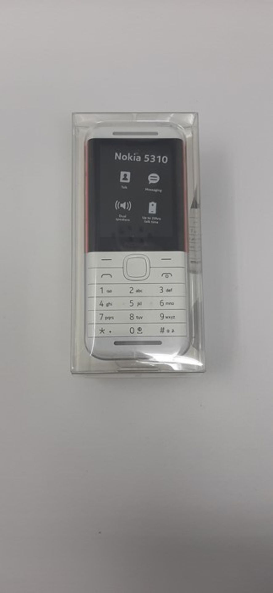 Nokia 5310 2.4 Inch 8 MB UK SIM-Free 2G Feature Phone (Dual Sim) - White/Red - Image 2 of 2