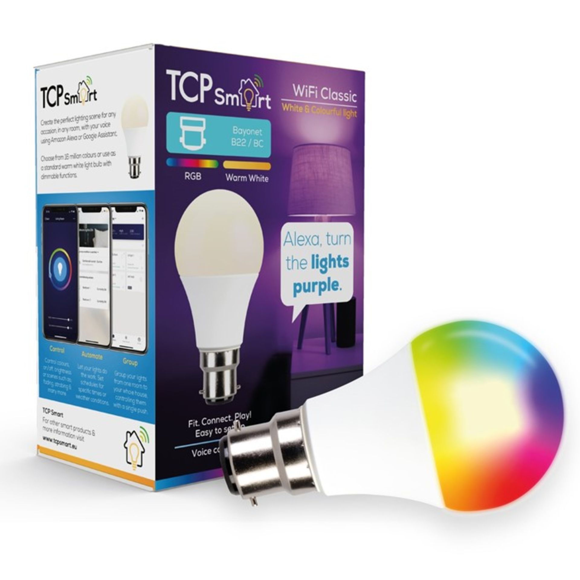 TCP SMART LED WIFI CLASSIC B22 RGBW