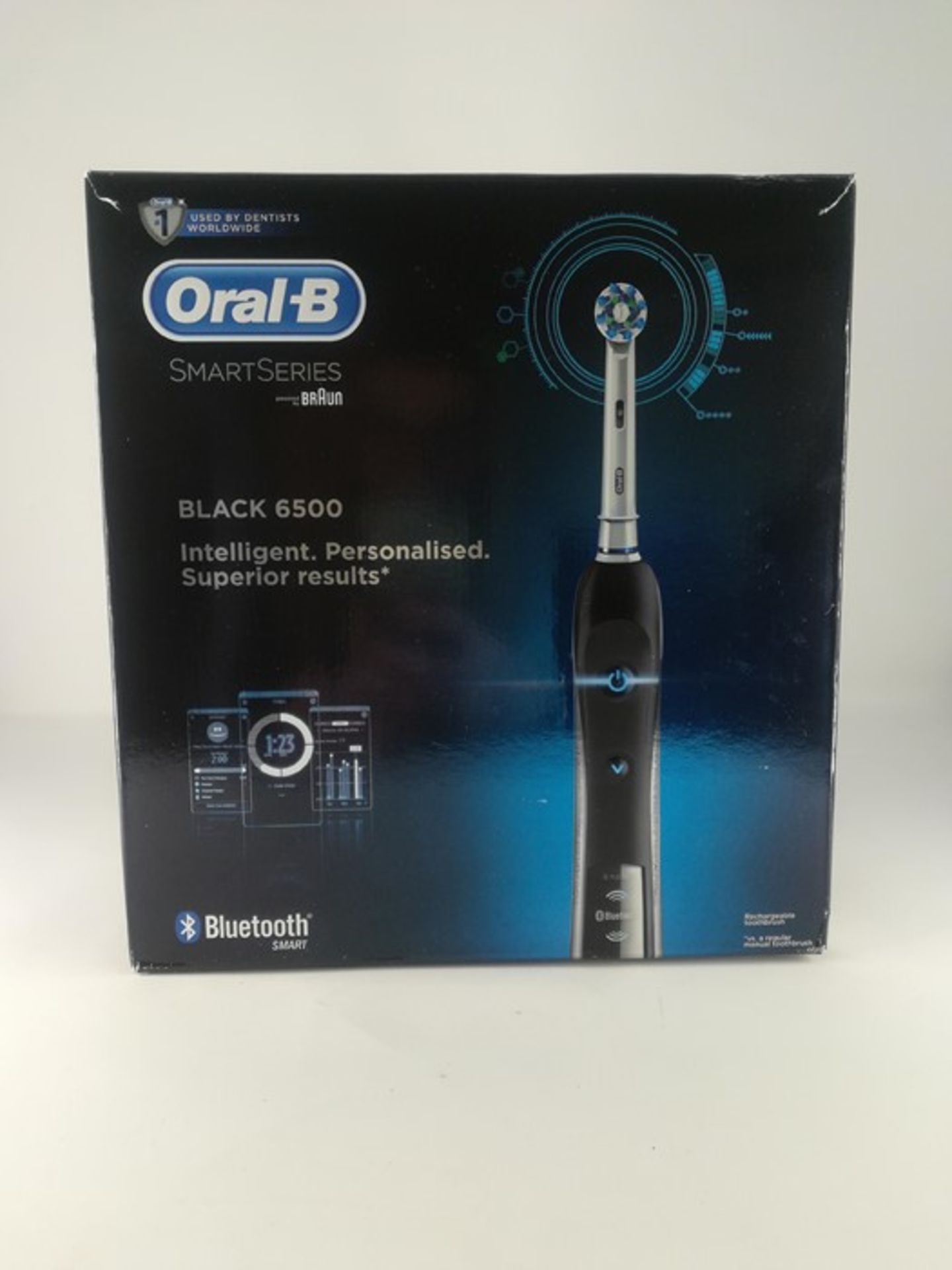RRP £69.00 Oral-B SmartSeries Black 6500 CrossAction Electr - Image 2 of 2