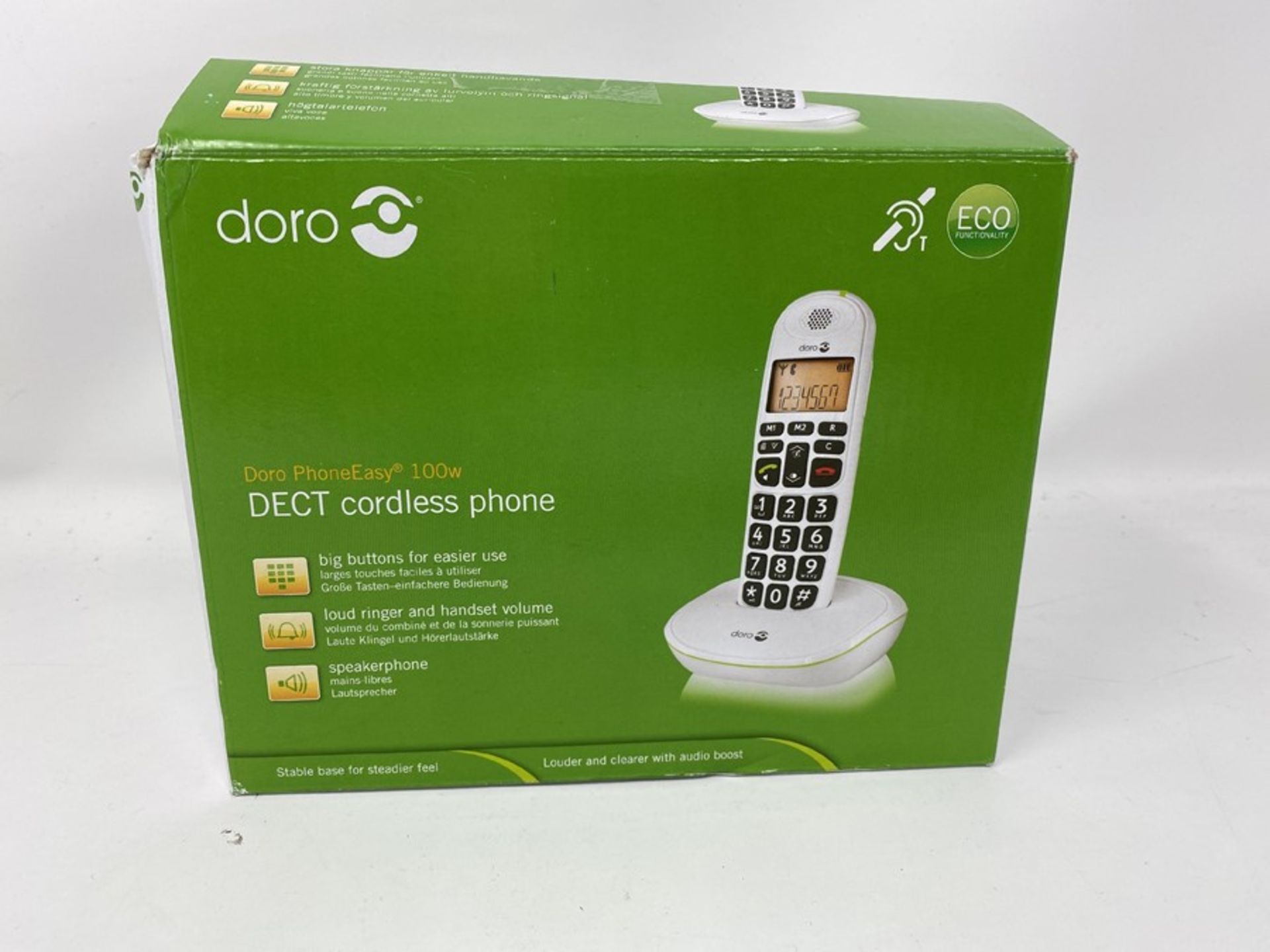 Doro PhoneEasy 100W DECT Cordless Phone with Amp - Image 2 of 2