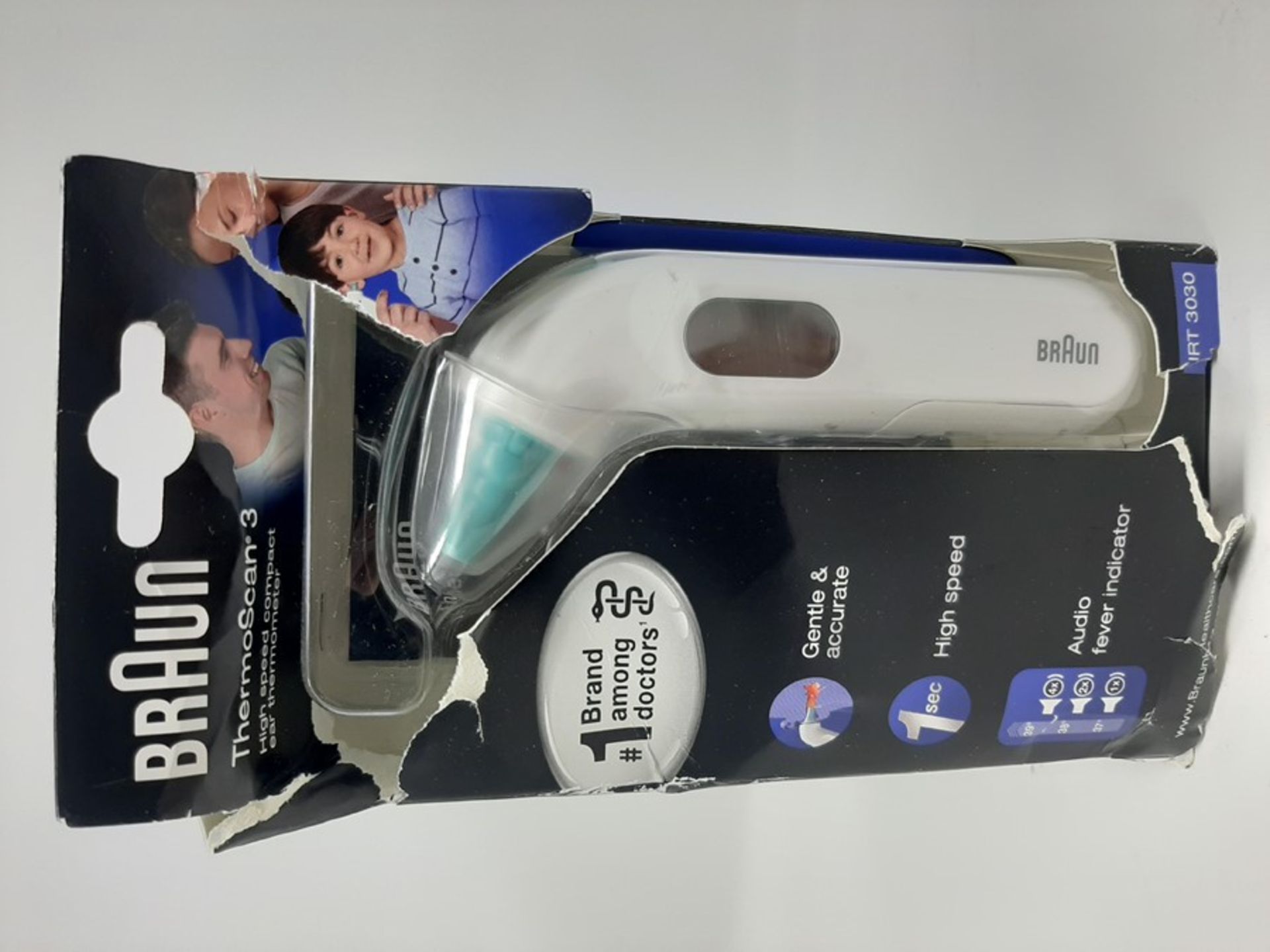 Braun IRT3030 ThermoScan 3 Infrared Ear Thermome - Image 2 of 2