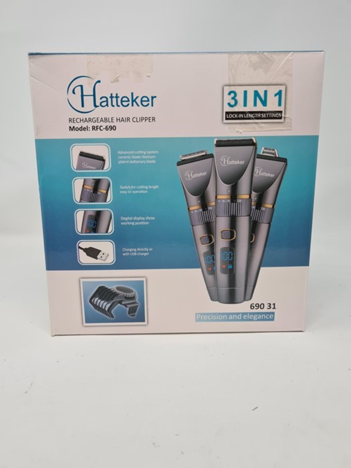 Hatteker Professional Hair Clipper Cordless Clip - Image 2 of 2