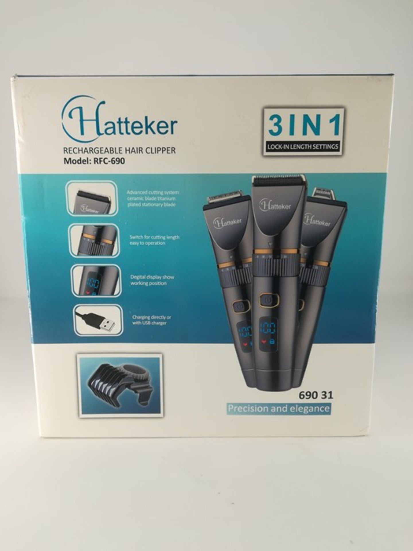 Hatteker Professional Hair Clipper Cordless Clip - Image 2 of 2