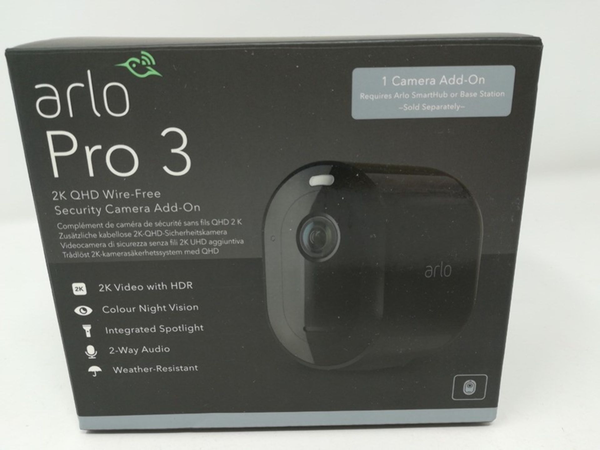 RRP £194.00 Arlo Pro3 Smart Home Security Camera CCTV Add on - Image 2 of 6