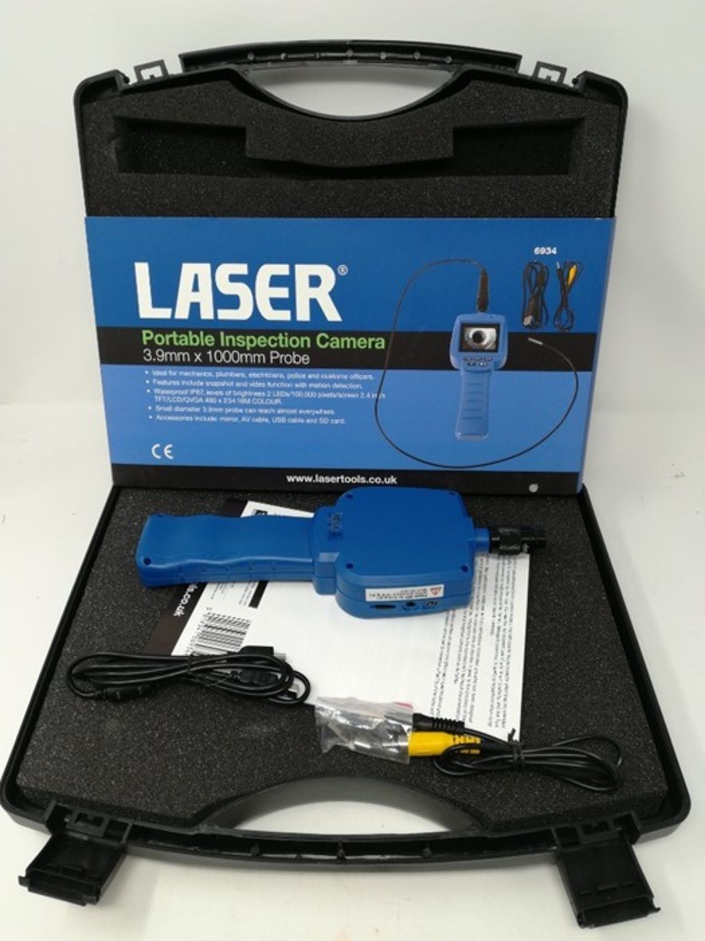 RRP £193.00 Laser Tools 6934 Portable Inspection Camera 3.9m - Image 4 of 4