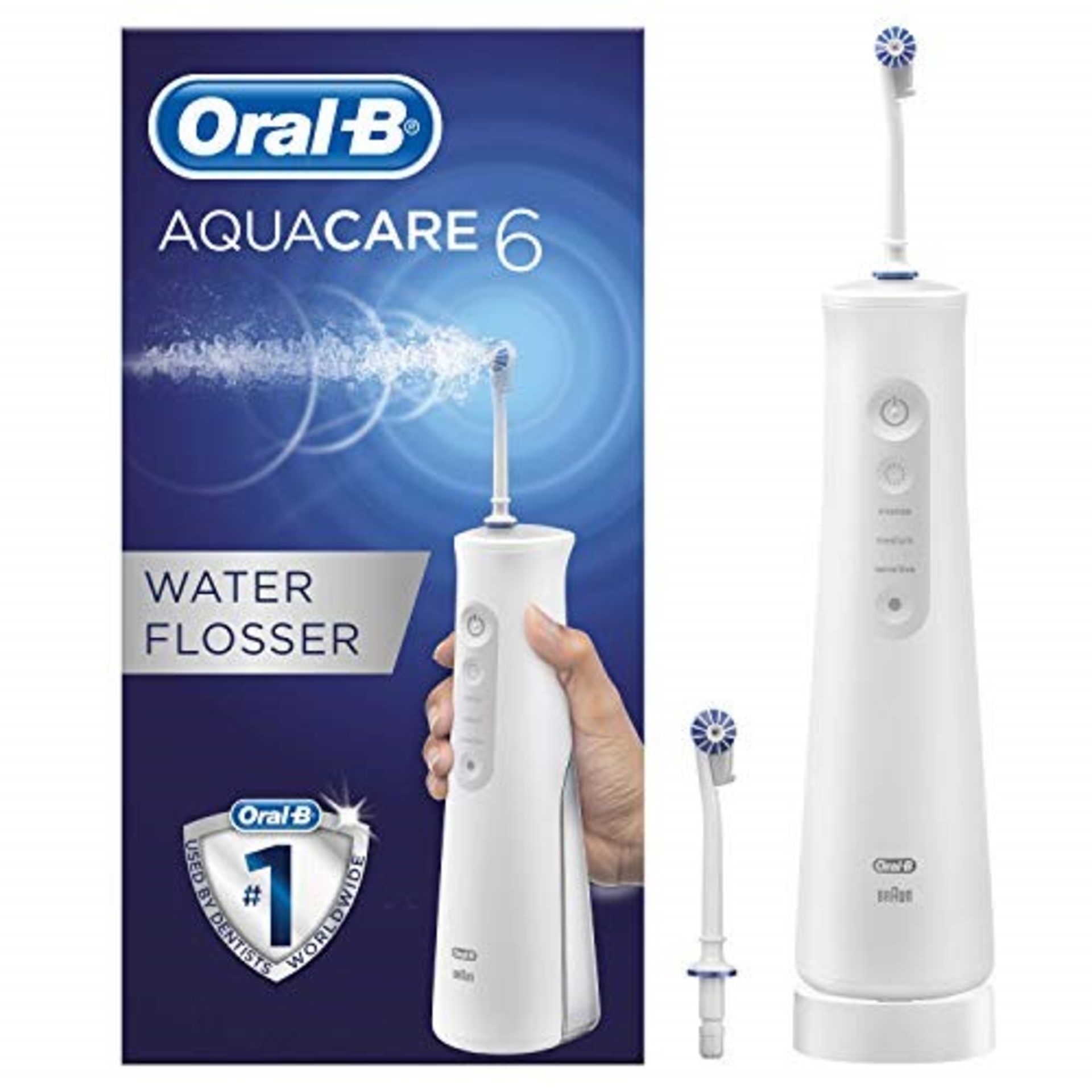RRP £59.00 Oral-B Aquacare 6 Pro-Expert Water Flosser Cordl