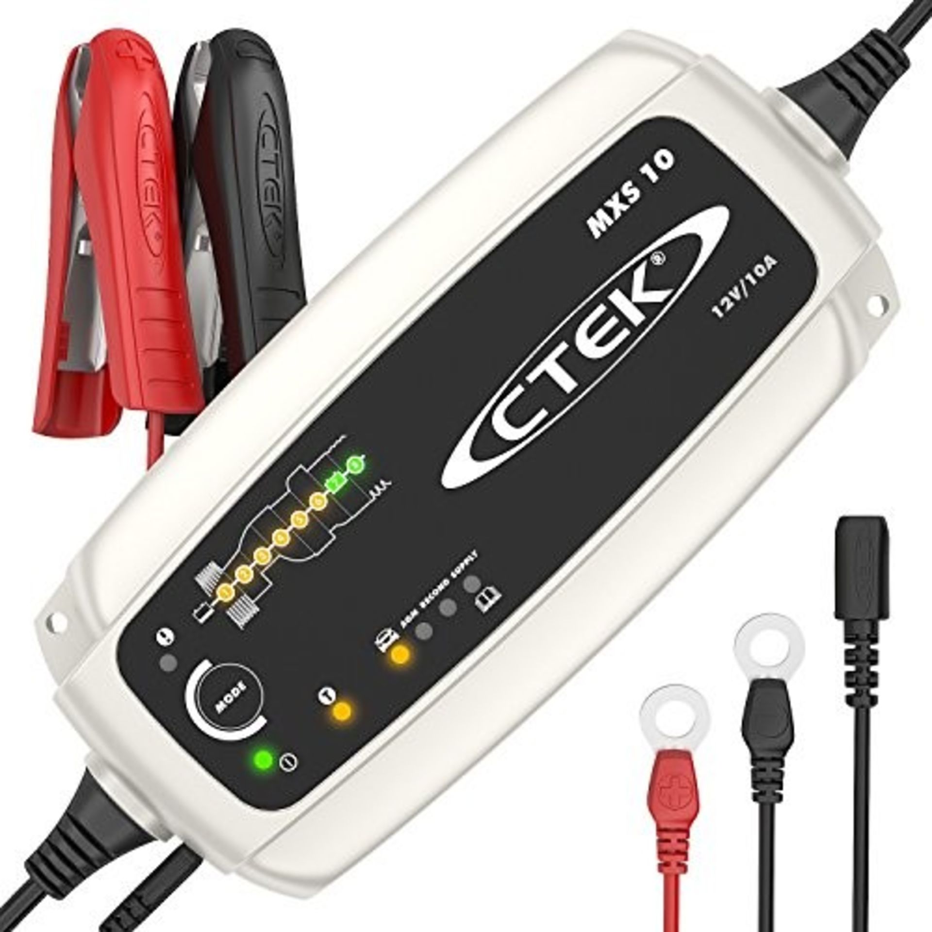 RRP £129.00 CTEK MXS 10 Fully Automatic Battery Charger (Cha