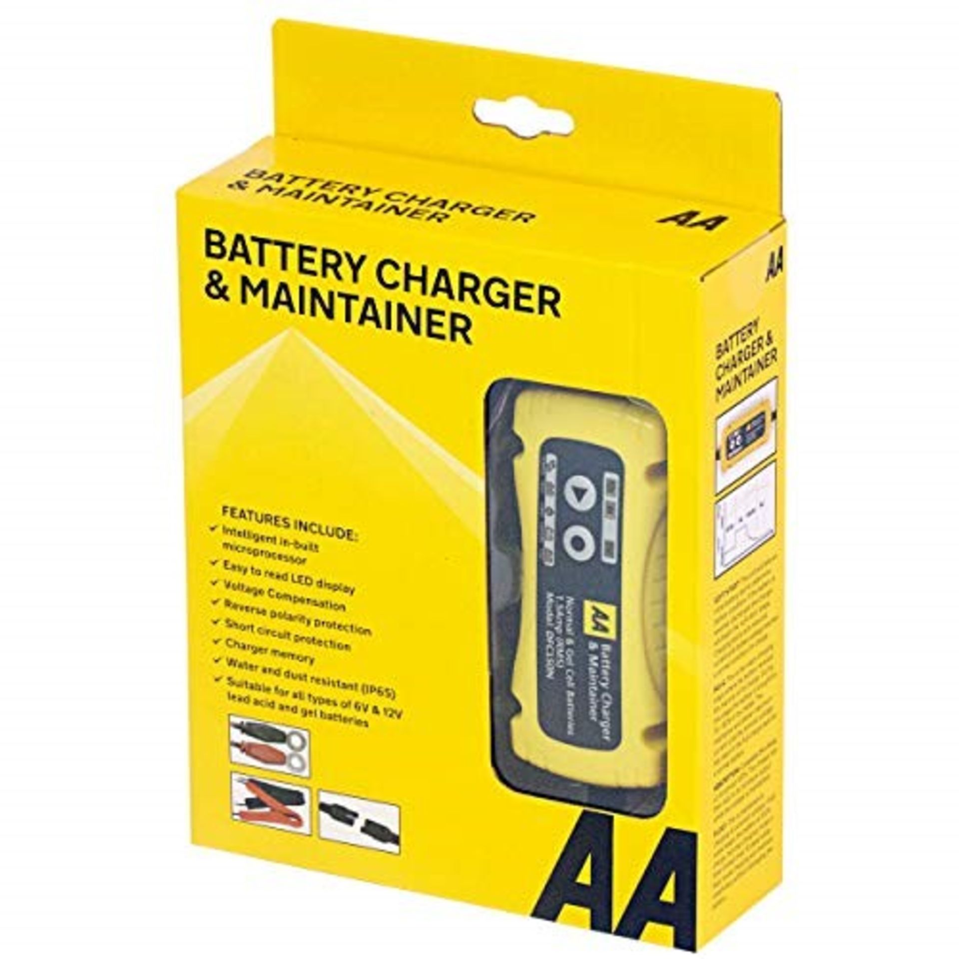 AA 1.5 Amp 6 V/12 V Car Battery Charger Maintain