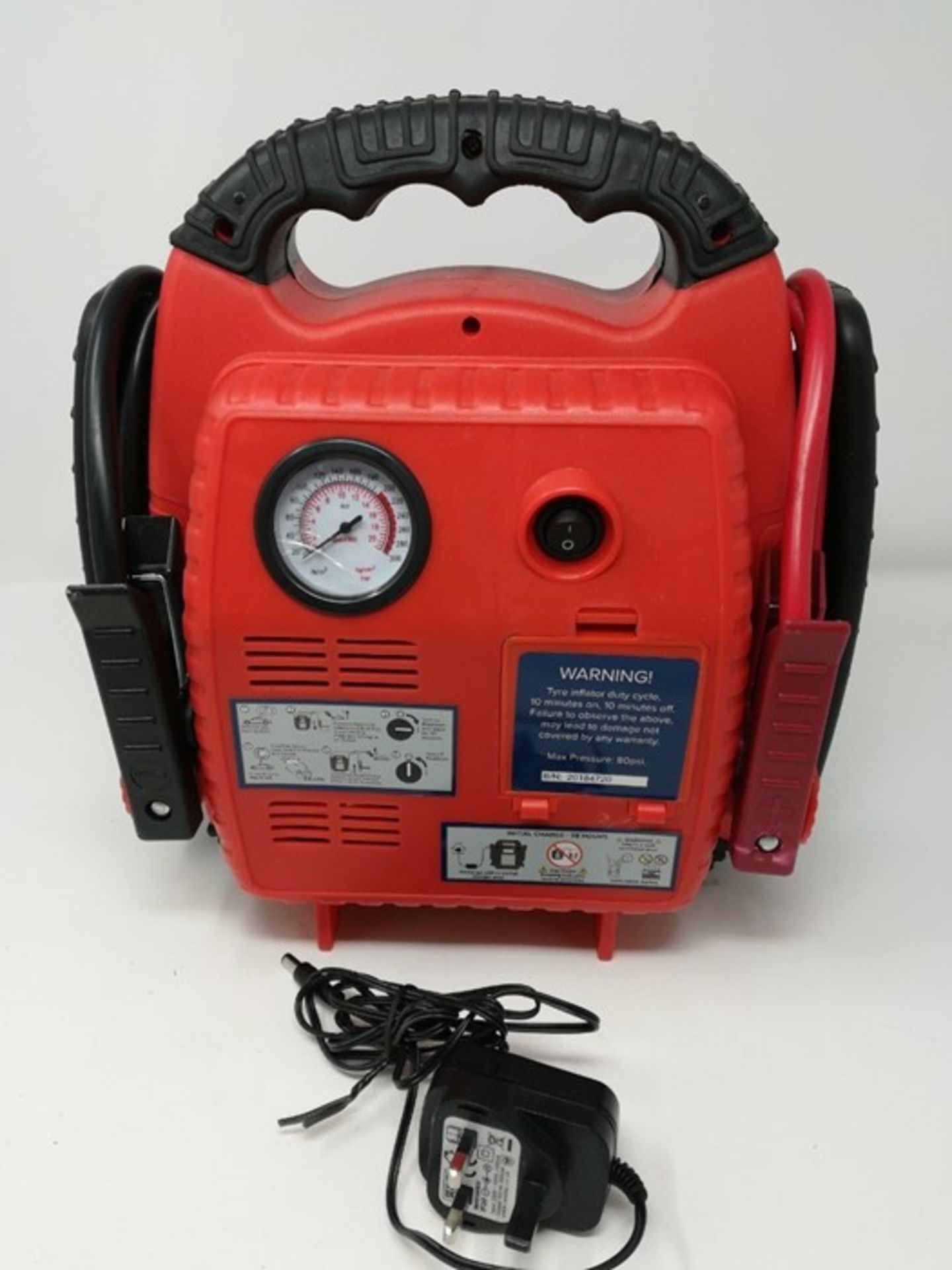 RRP £86.00 Sealey RS132 Roadstart Emergency Power Pack & Ai - Image 3 of 3