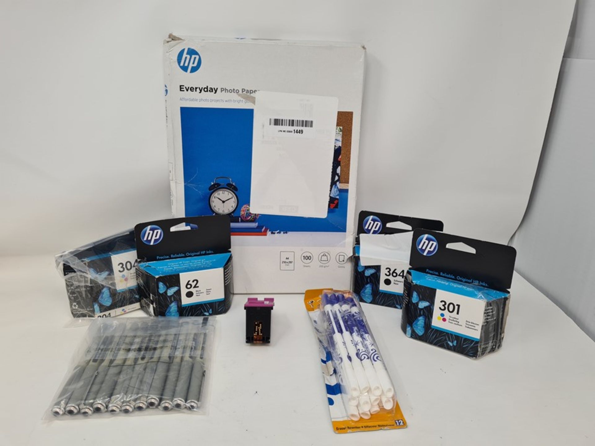 COMBINED RRP £105.00 LOT TO CONTAIN 8 ASSORTED Office Products: UB-157, BIC, HP, HP, HP, HP, HP