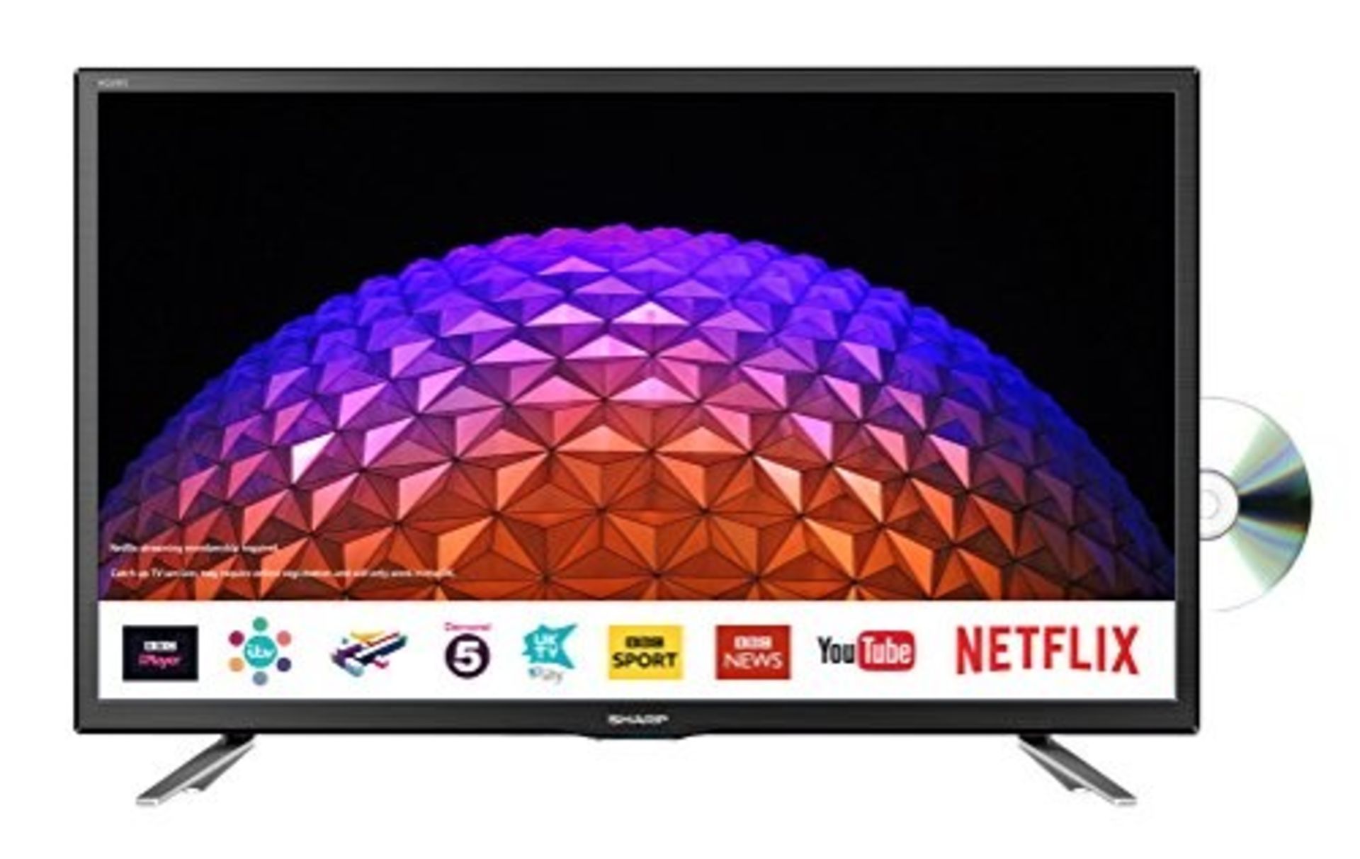 RRP £184.00 Sharp LC-24DHG6131KF 24 Inch HD Ready LED Freevi