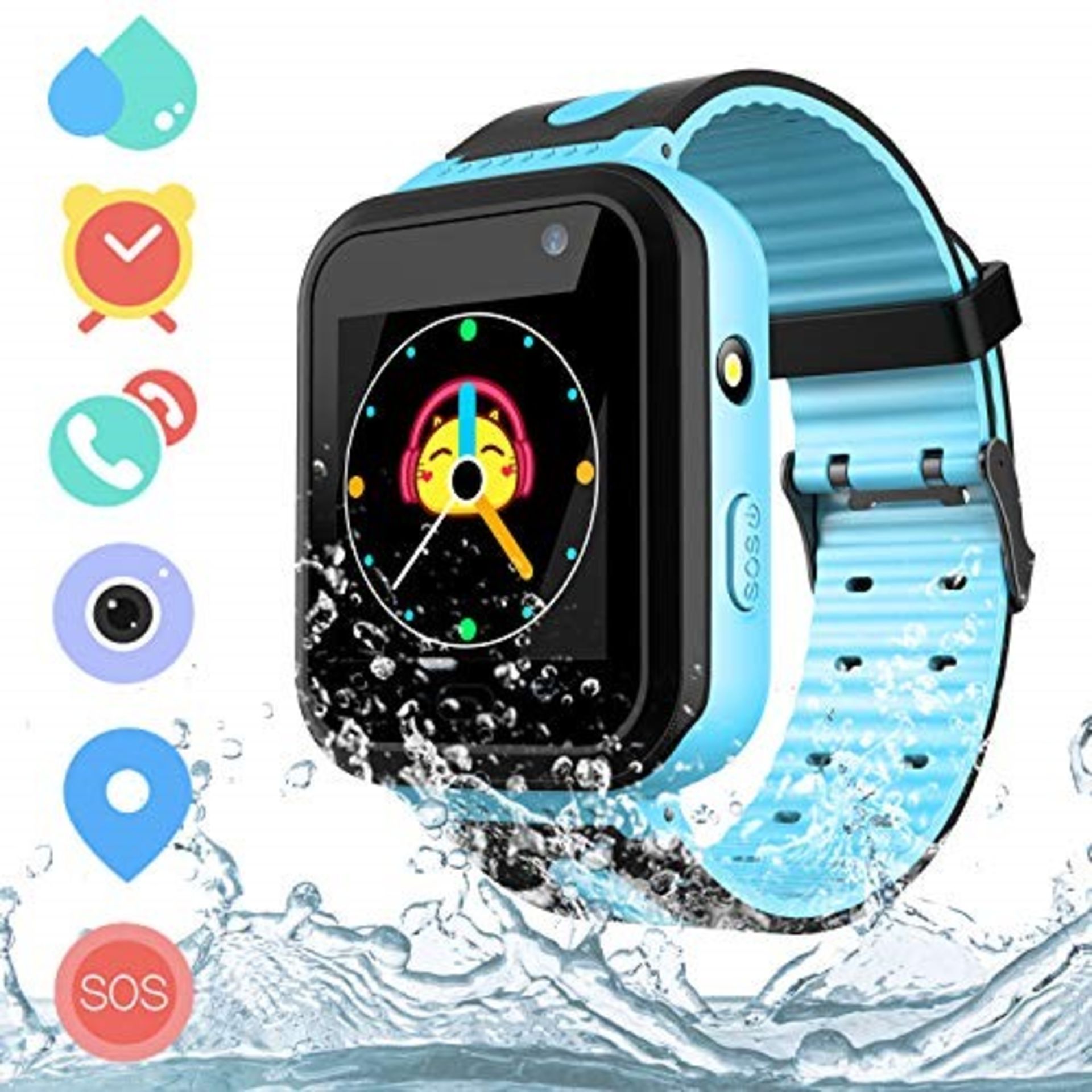 Kids Waterproof Smartwatch Phone - AGPS LBS Trac