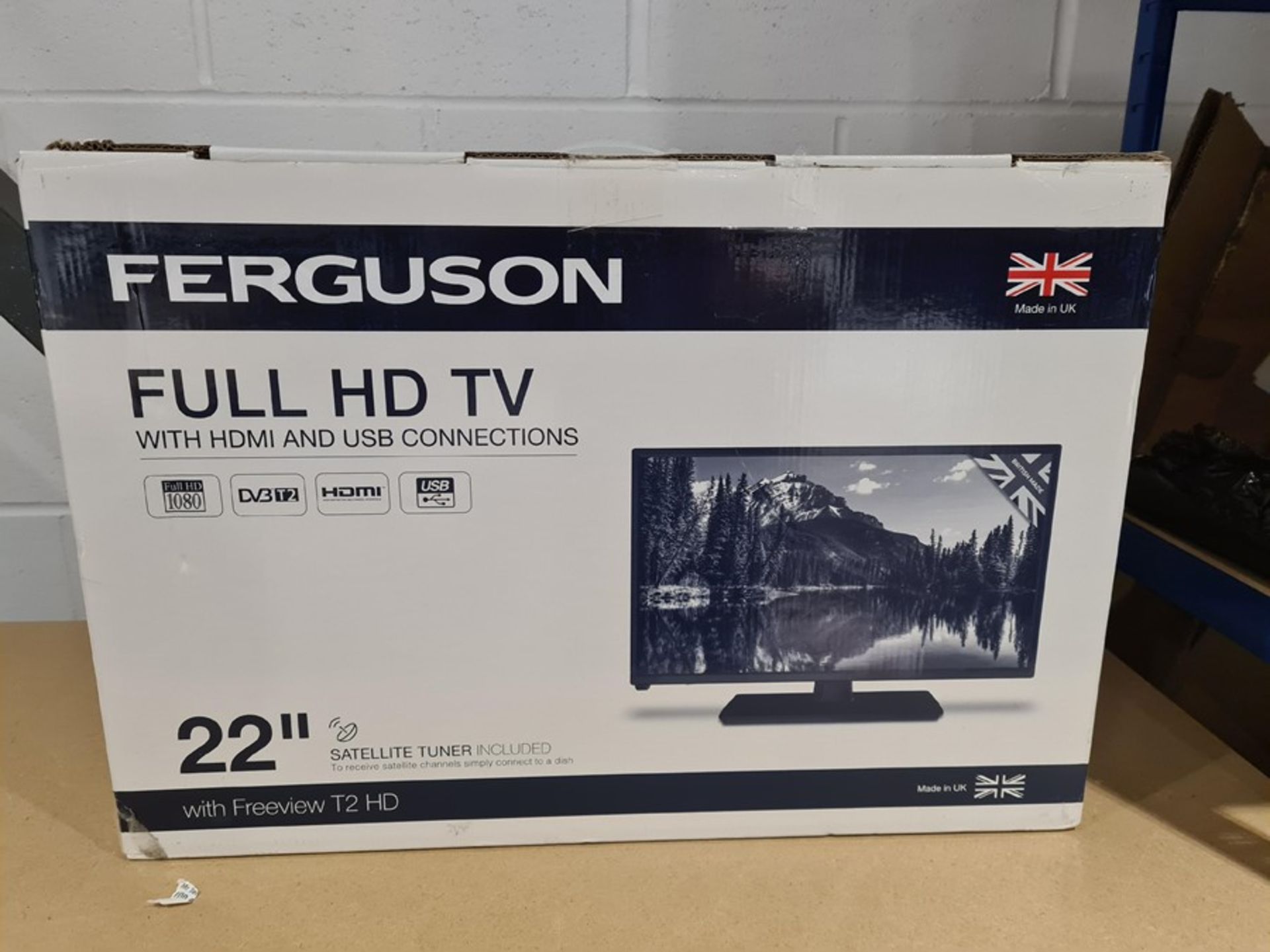 RRP £100.00 Ferguson 22" Full HD LED TV With HD Digital Free - Image 2 of 2