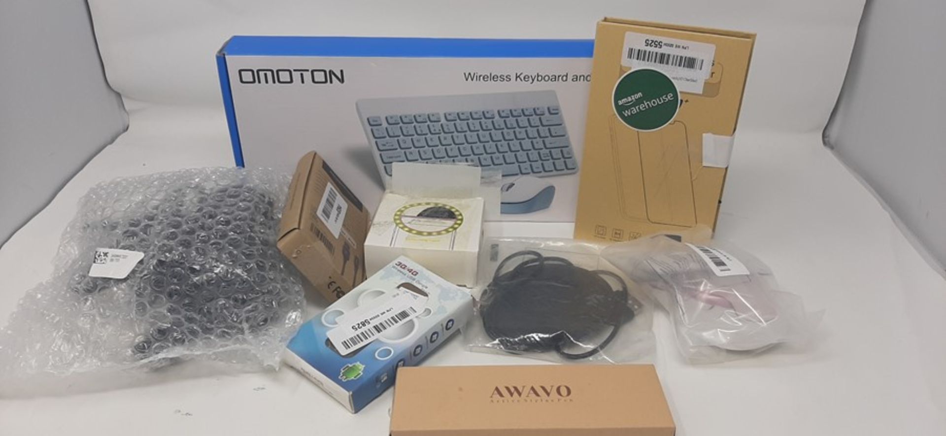 COMBINED RRP £85.00 LOT TO CONTAIN 9 ASSORTED Tech Products: Wireless, DTK, CCENJOY, Wireless,