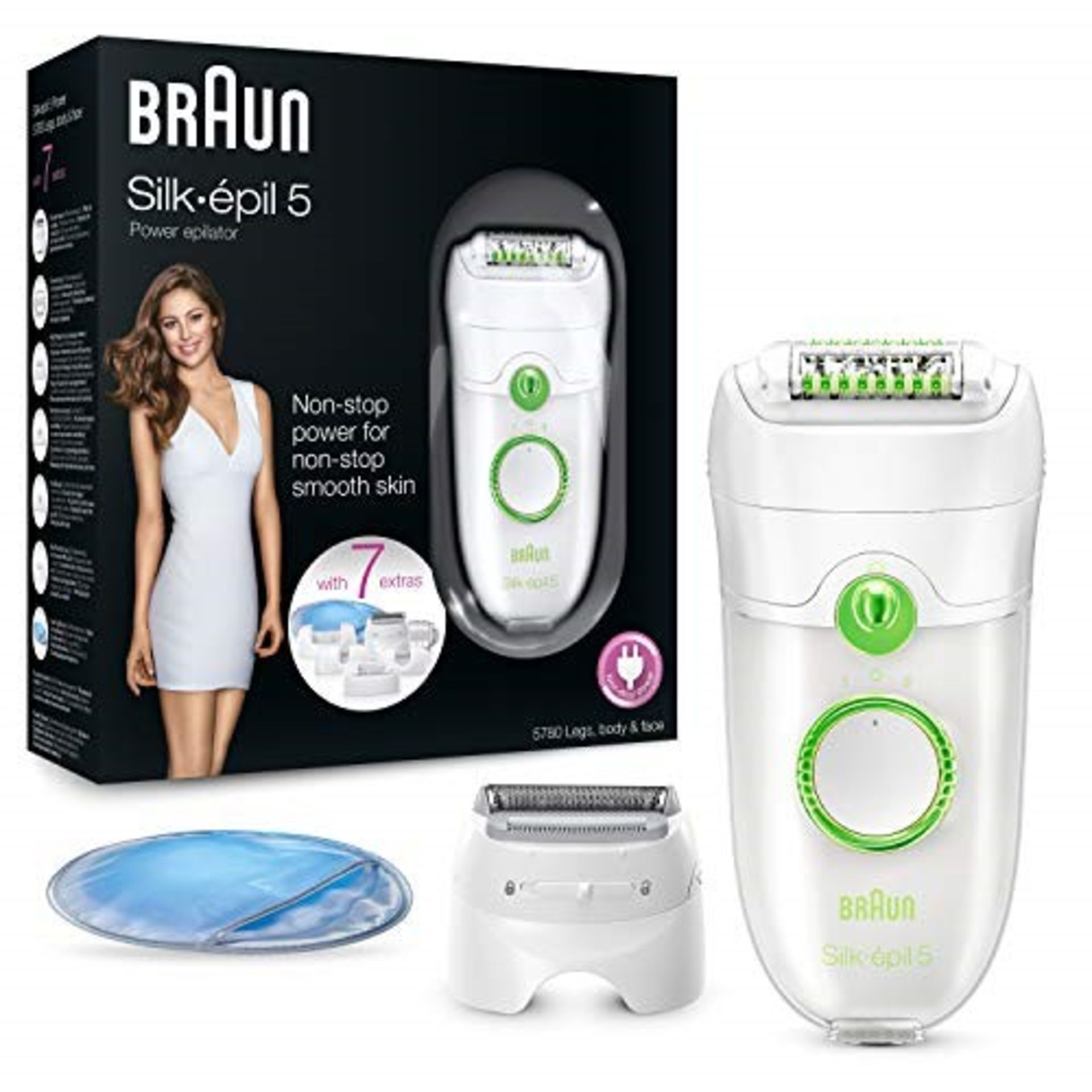 RRP £54.00 Braun Silk-Epil 5 Power 5780 Epilator Hair Remov