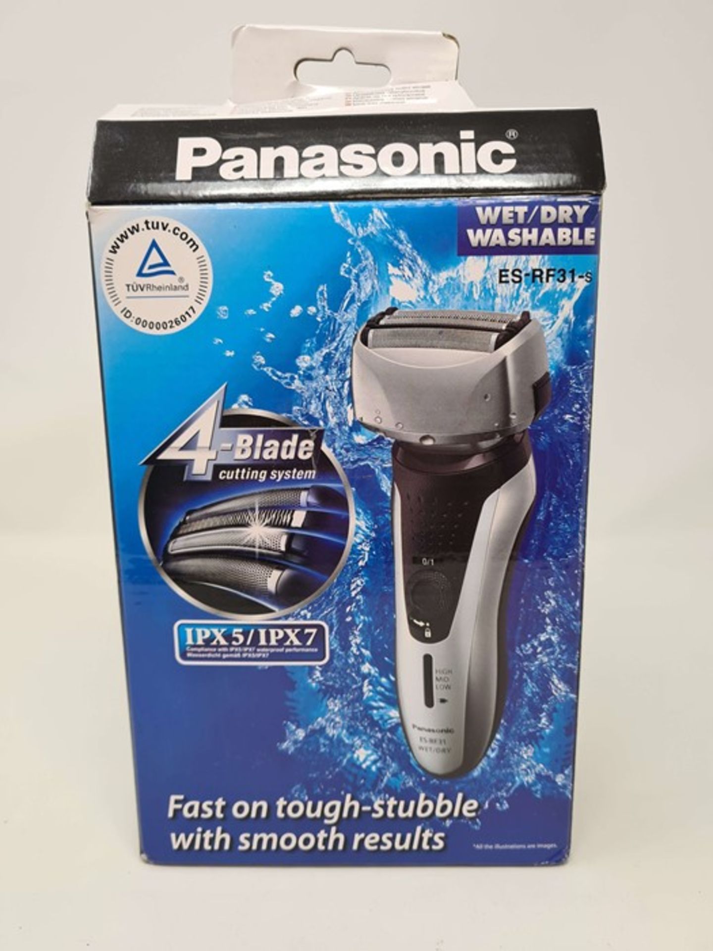 RRP £52.00 Panasonic ES-RF31-S511 Wet and Dry Electric 4-Bl - Image 2 of 2