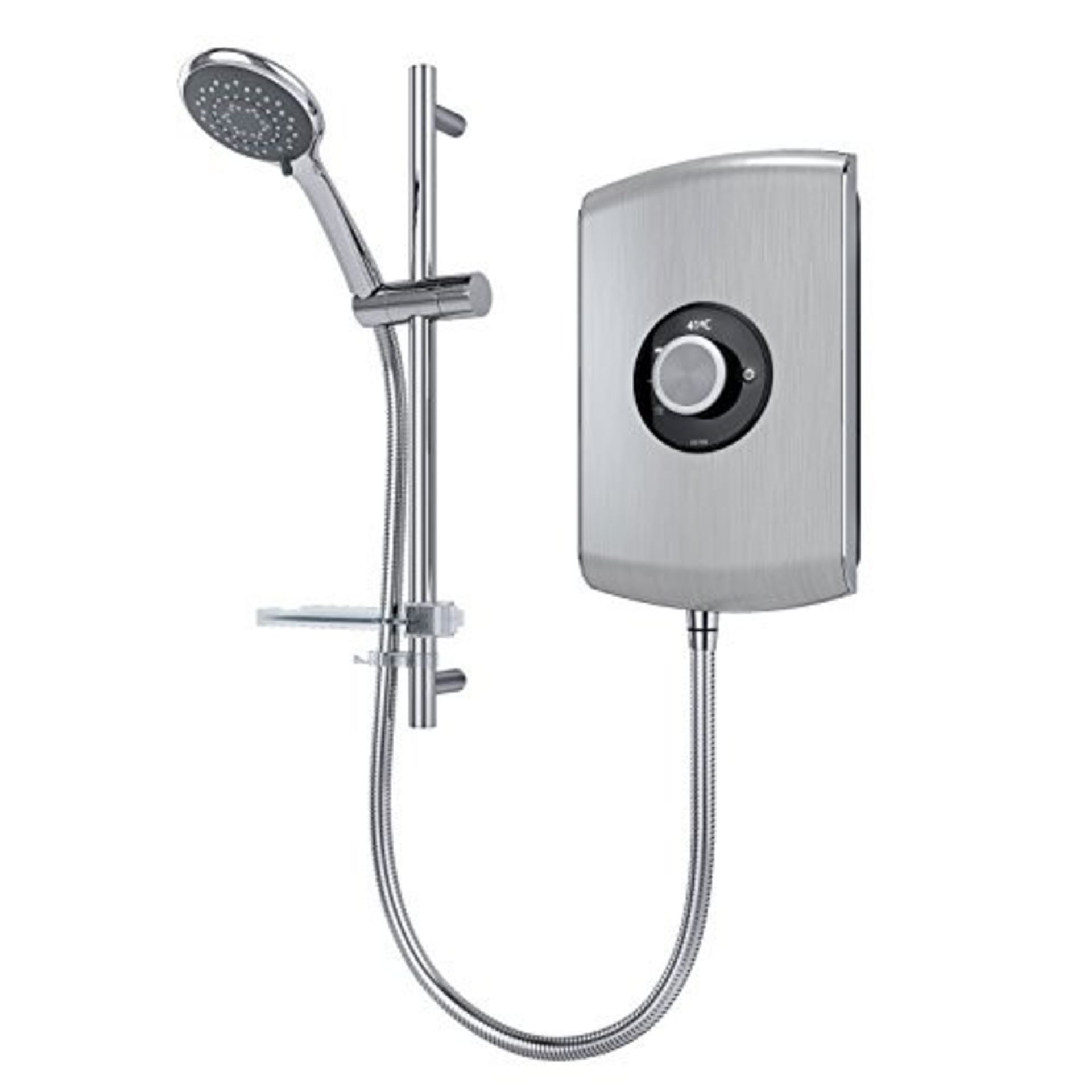 RRP £166.00 Triton Showers REAMO8BRSTL Amore Slender Electri