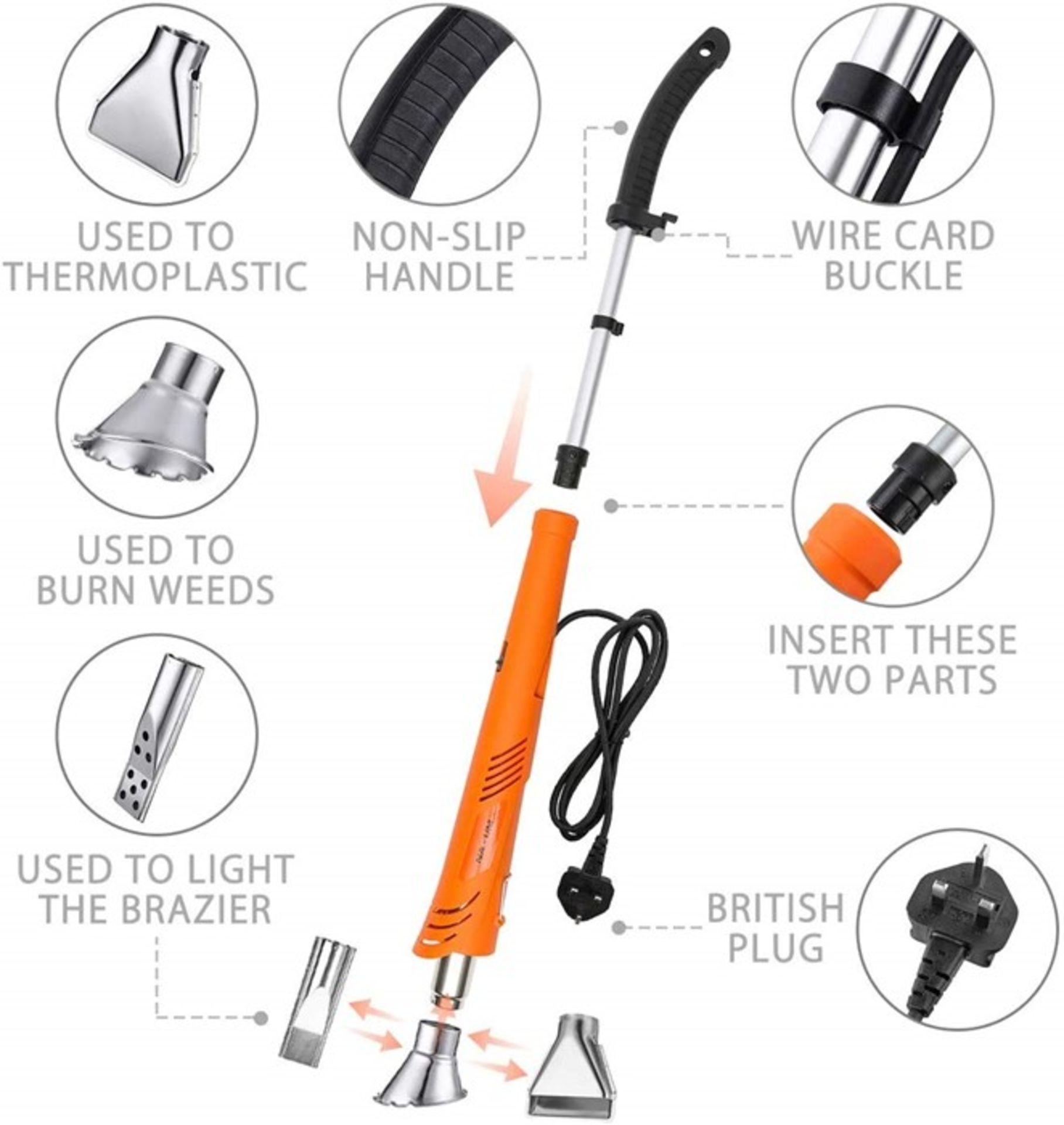 Combine RRP: £1,119.68 - 32 x (AS NEW) NASUM Weed Burner Electric Weed Killer Thermal Weeding Stick