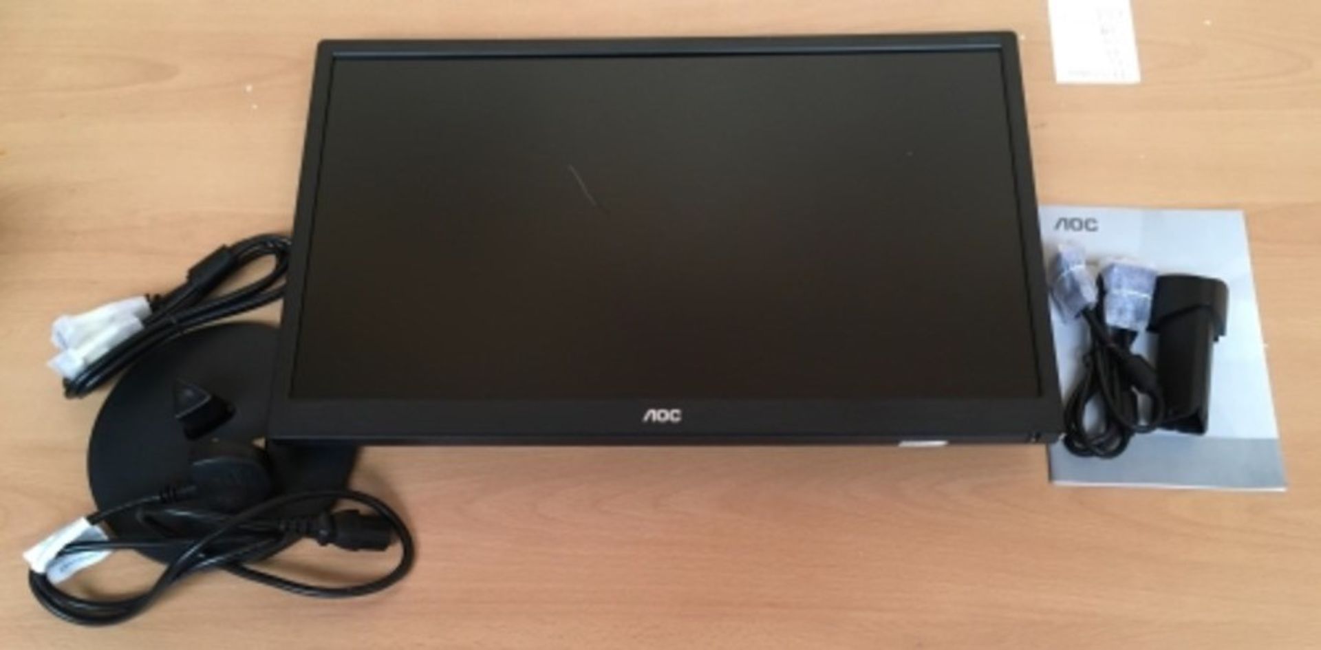RRP £71.00 AOC E2270SWDN - 22 Inch FHD Monitor, 60 Hz, TN, - Image 2 of 3