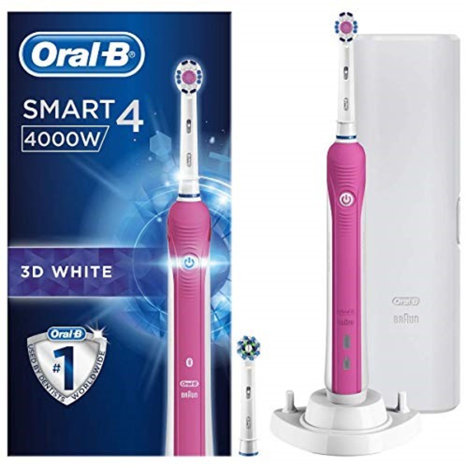 RRP £60.00 Oral-B Smart 4 4000 3D White Electric Toothbrush