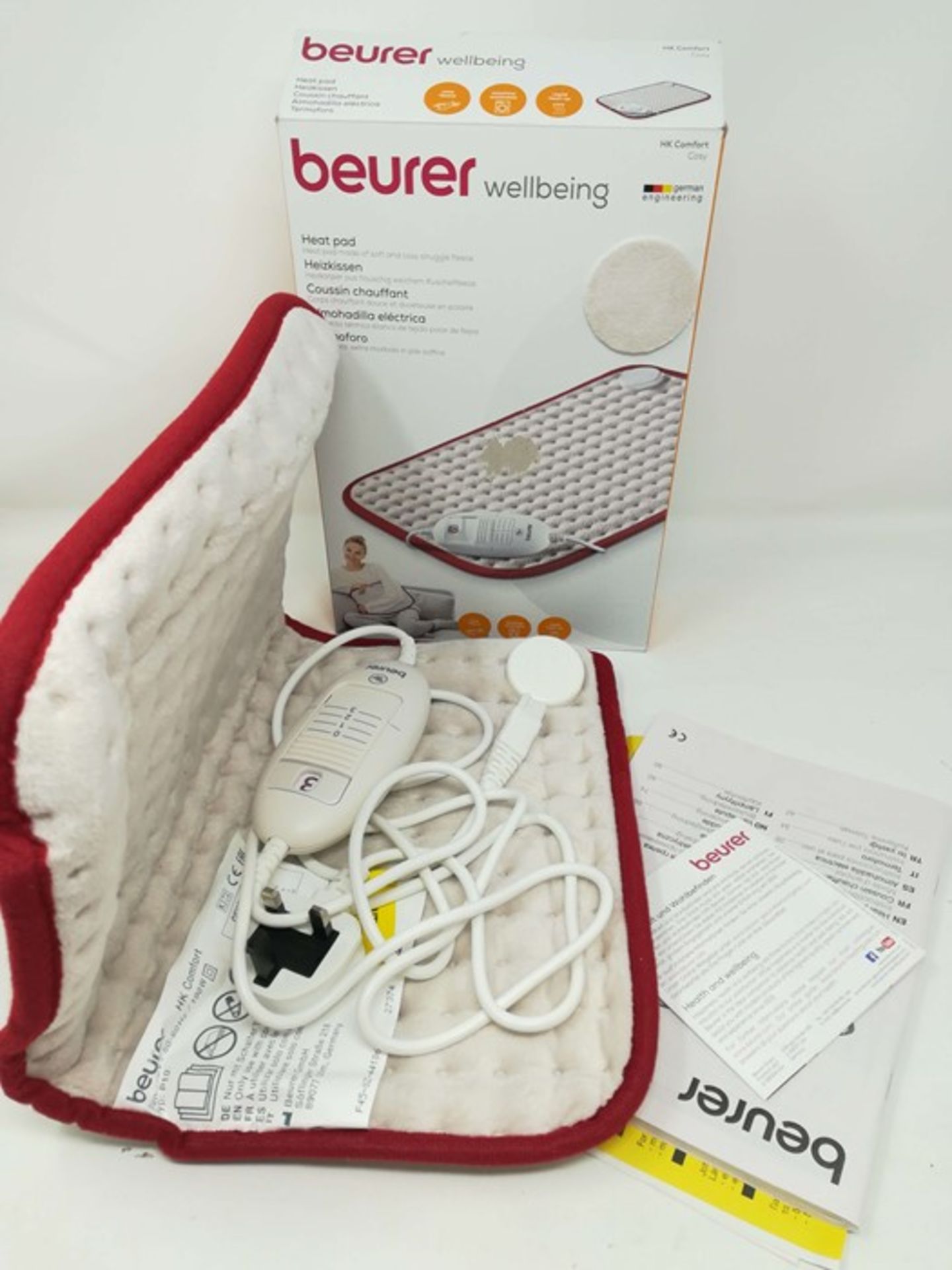 Beurer HK Comfort Heat Pad with Cosy Fleece Fini - Image 2 of 2