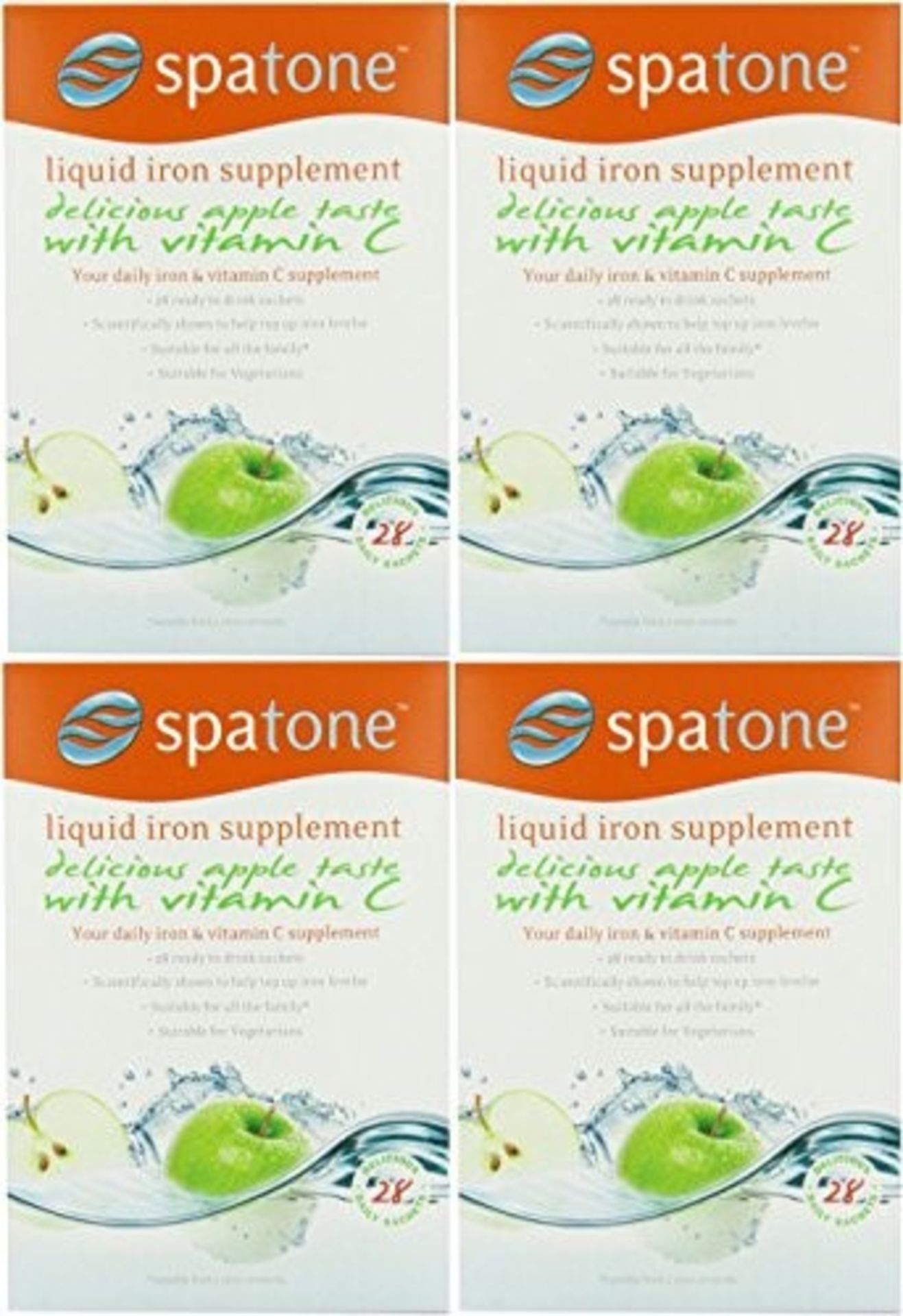 (4 PACK) - Spatone Spatone Apple - 28 Day Pack (
