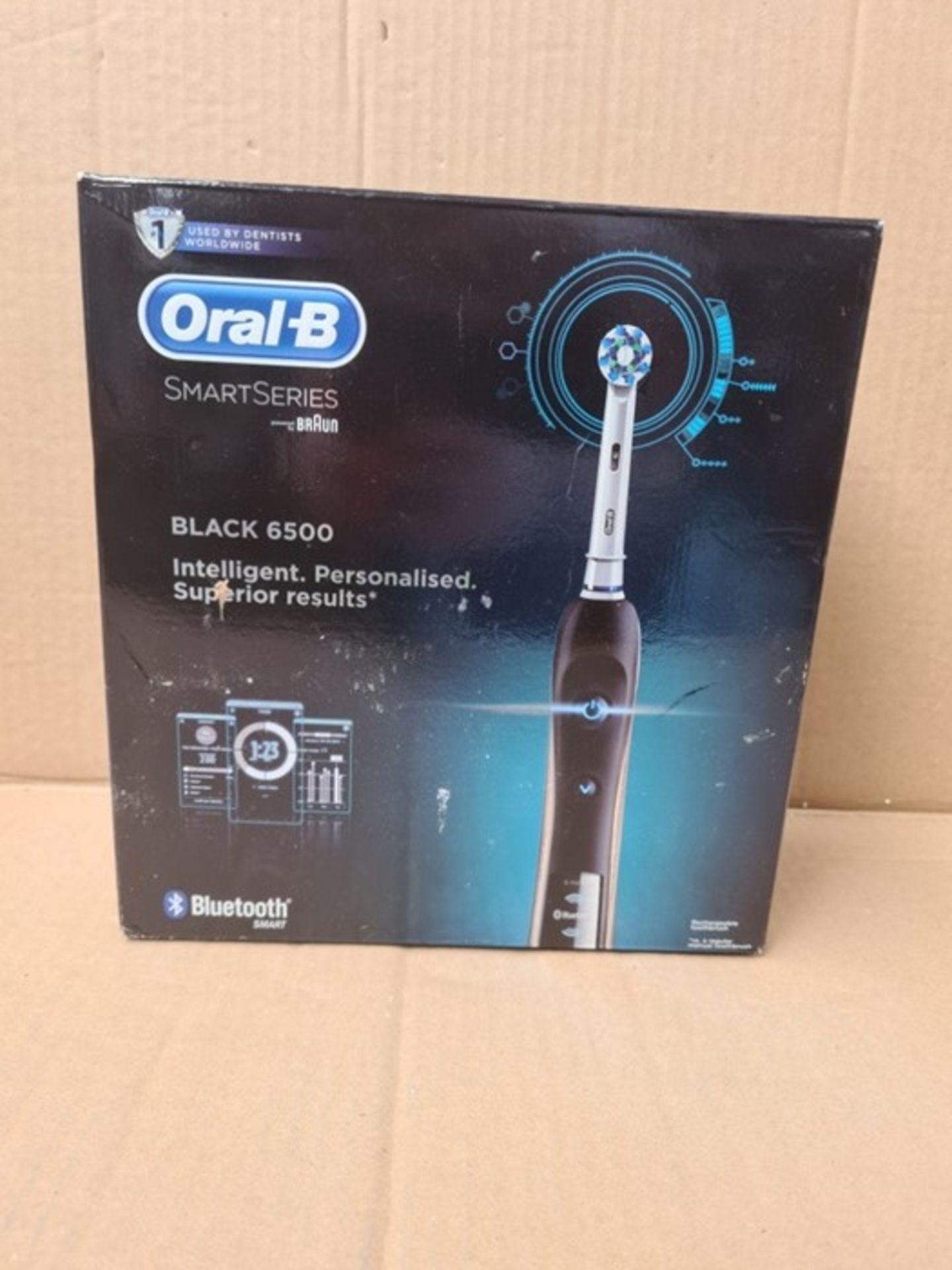 RRP £93.00 Oral-B SmartSeries Black 6500 CrossAction Electr - Image 2 of 2