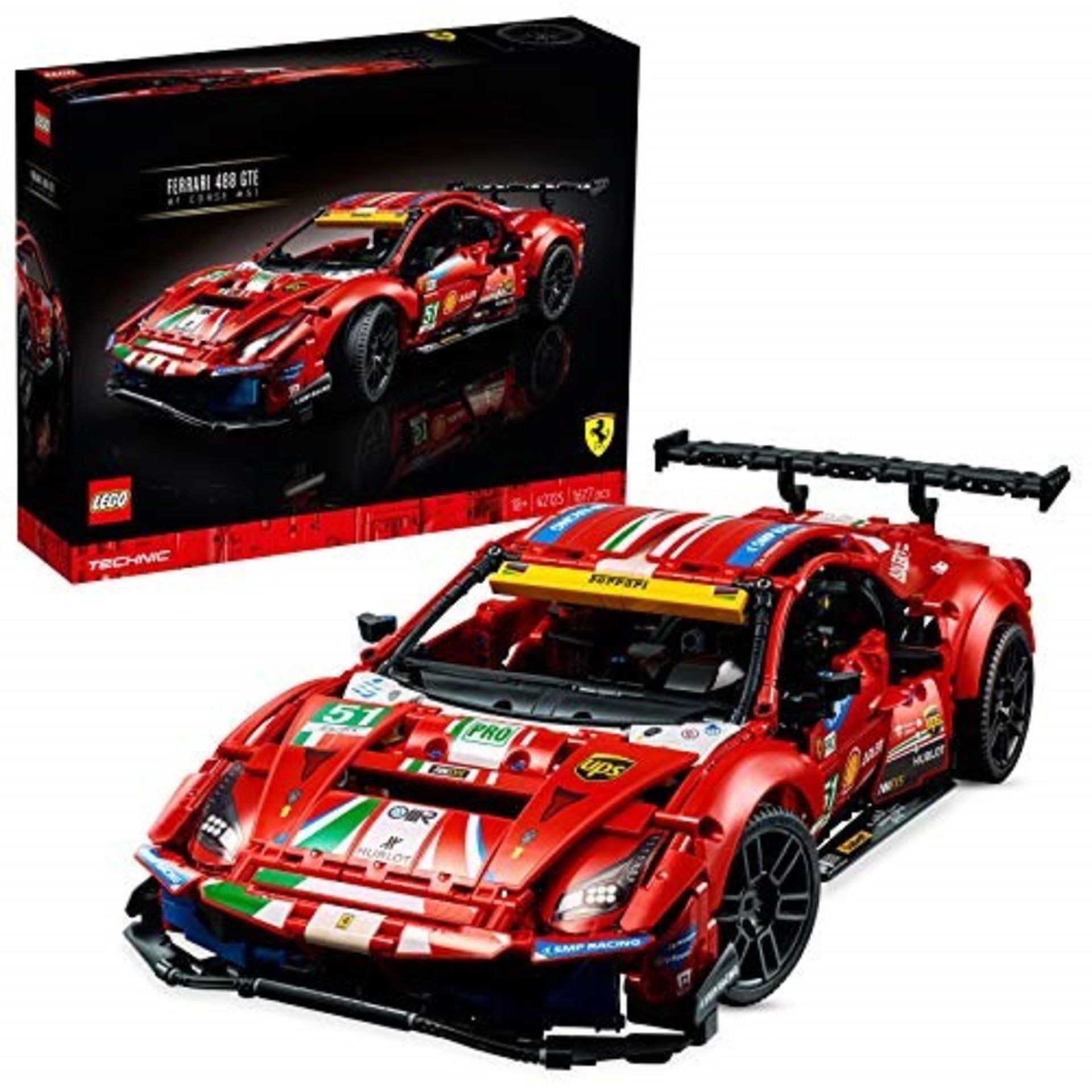 RRP £128.00 LEGO 42125 Technic Ferrari 488 GTE  AF Corse #51