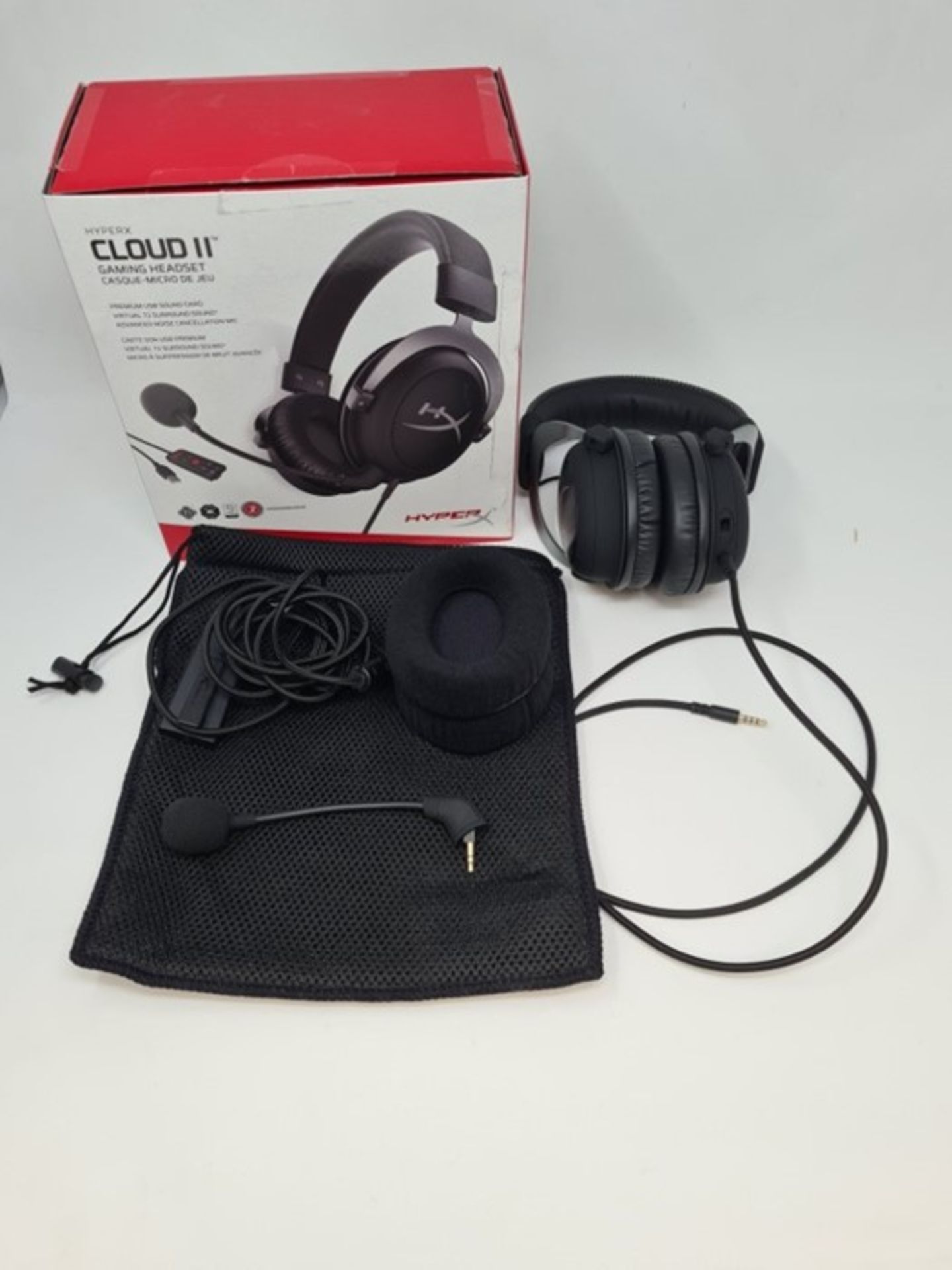 RRP £61.00 HyperX Cloud II 7.1 Virtual Surround Sound Compu - Image 2 of 2