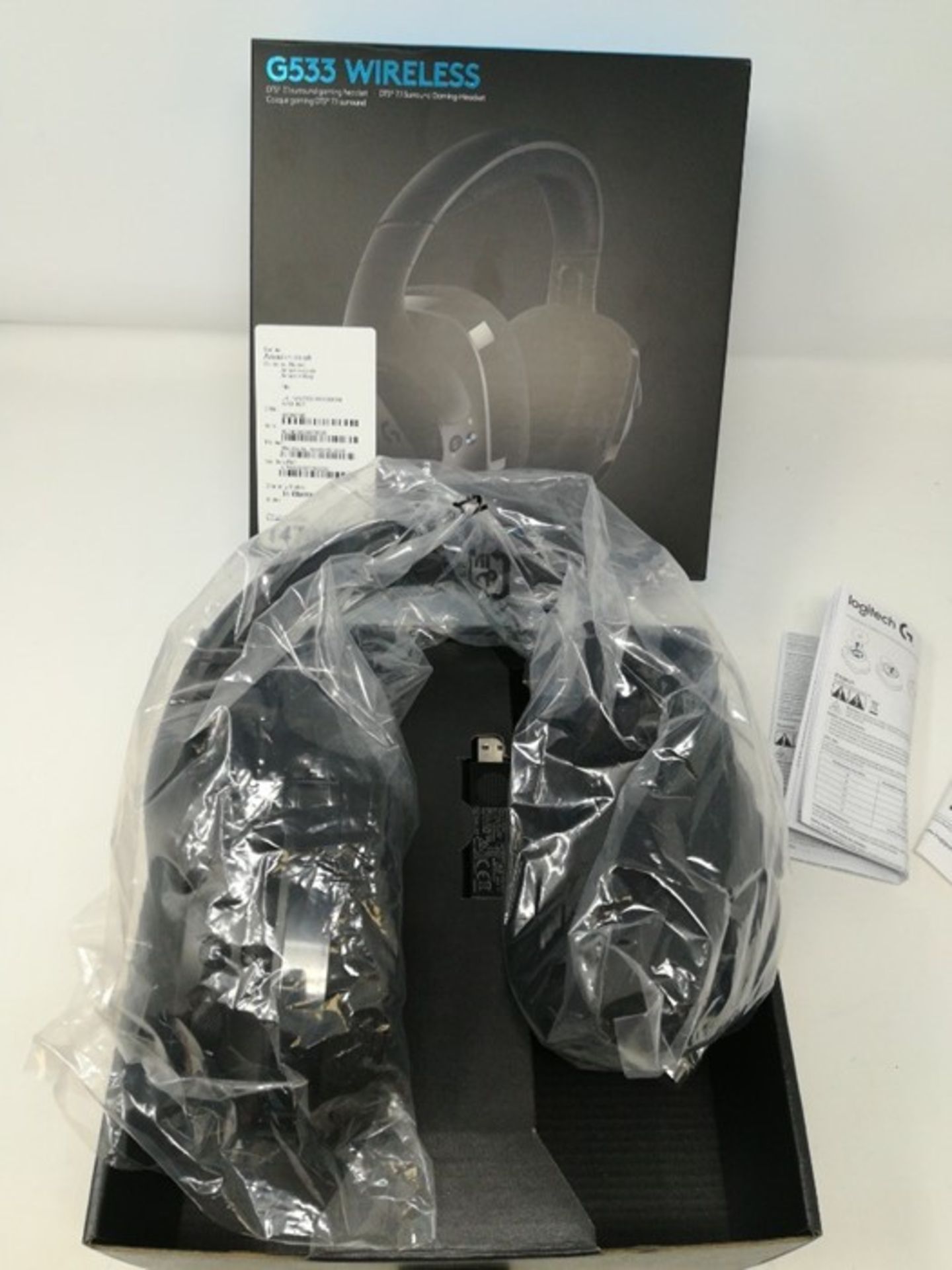 RRP £59.00 Logitech G533 Wireless Gaming Headset, 7.1 Surro - Image 2 of 2