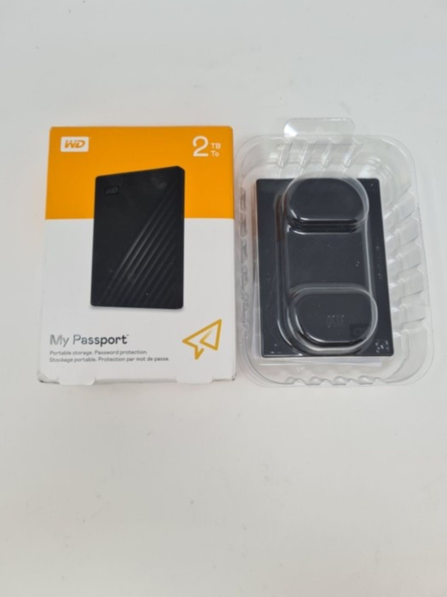 RRP £59.00 WD 2 TB My Passport Portable Hard Drive with Pas - Image 2 of 2