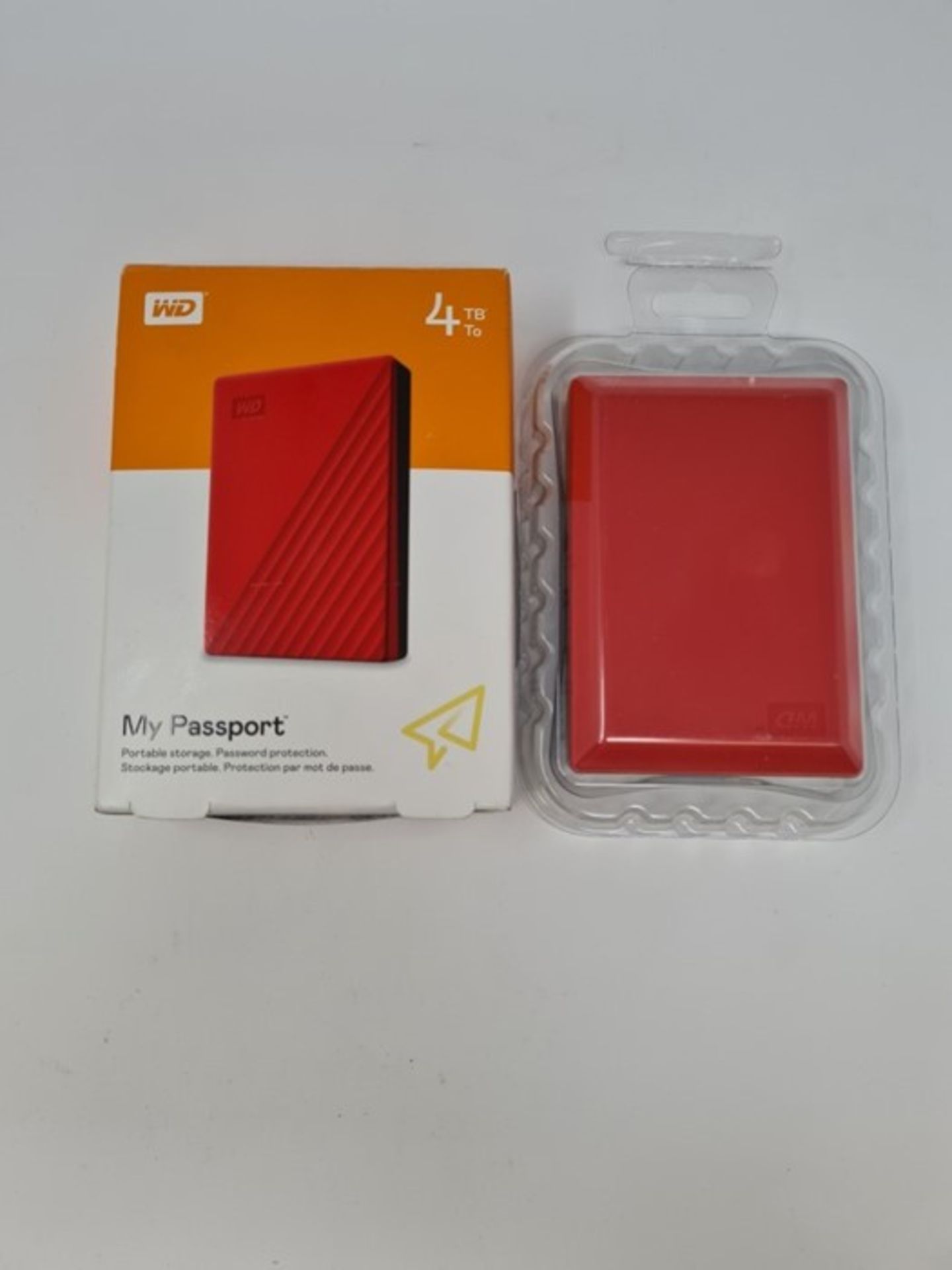 RRP £99.00 WD 4 TB My Passport Portable Hard Drive with Pas - Image 2 of 2