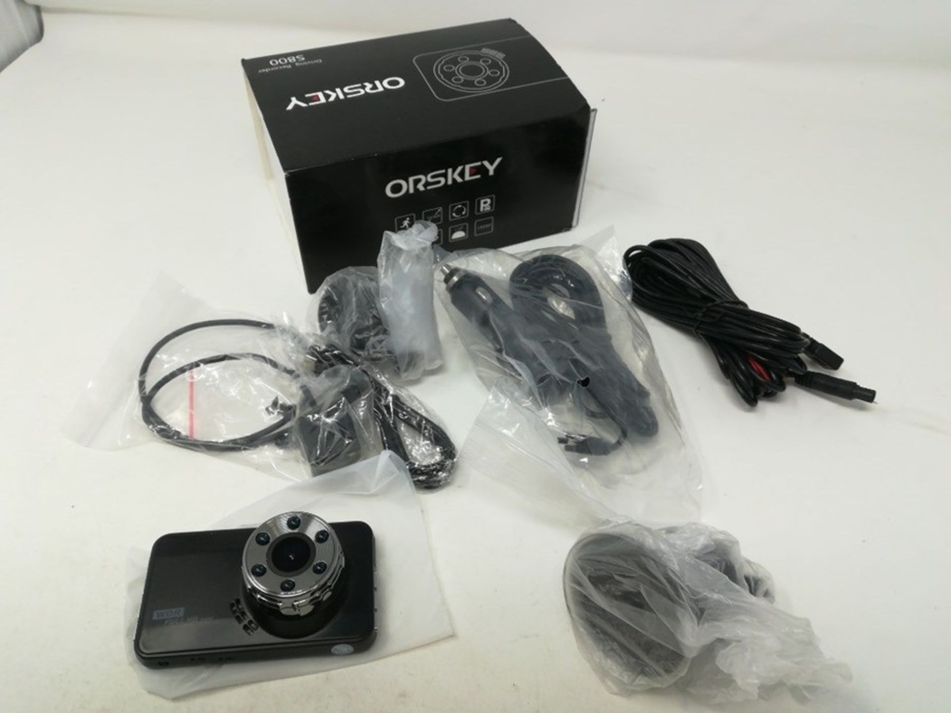 ORSKEY Dash Cam Front and Rear 1080P Full HD Dua - Image 3 of 3