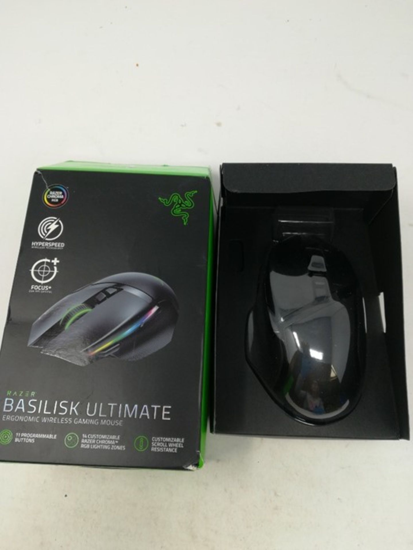 RRP £149.00 Razer Basilisk Ultimate Wireless: Wireless Gaming Mouse, Razer Hyperspeed Ultrafast Wi - Image 2 of 2