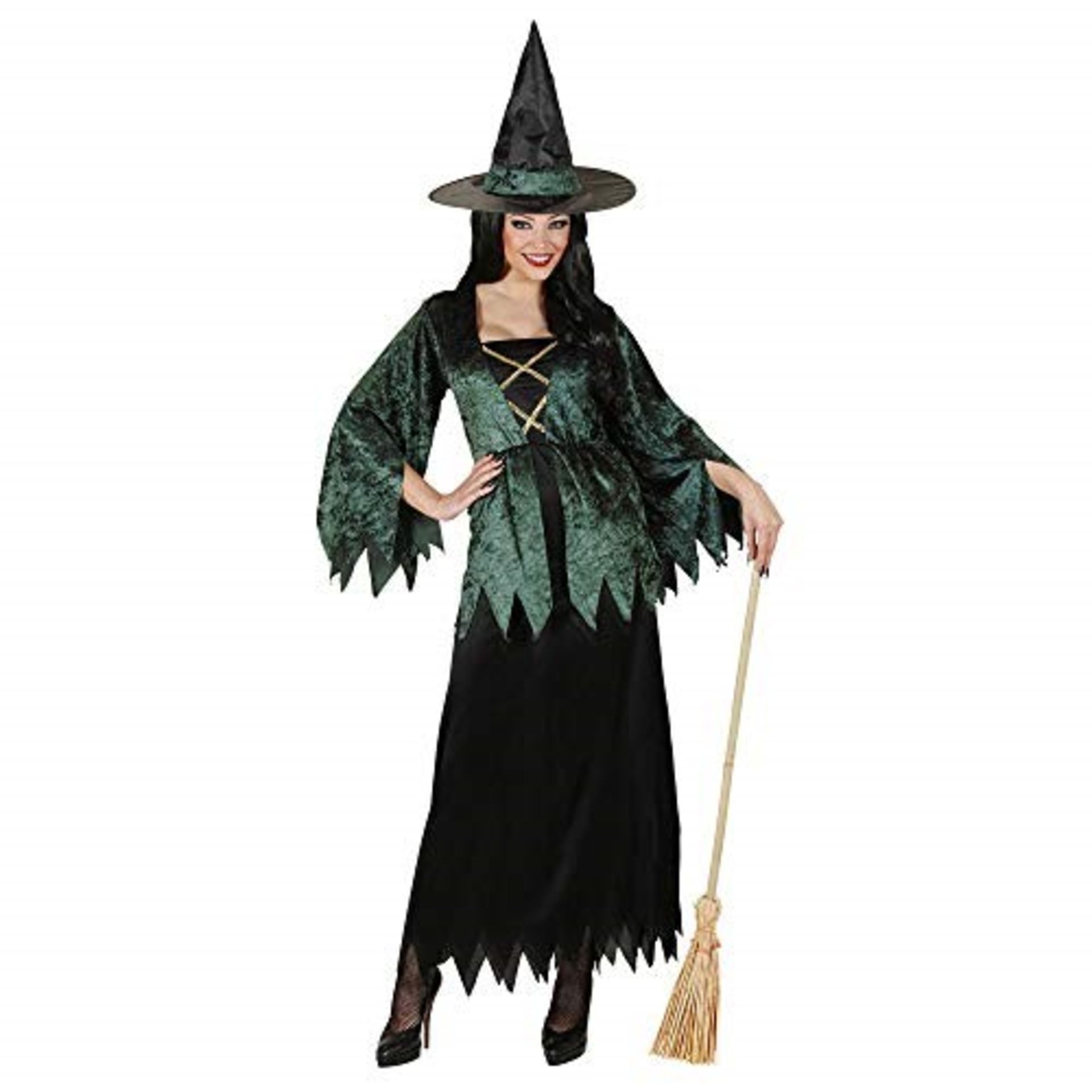 Ladies Witch Costume Medium UK 10-12 for Halloween Fancy Dress