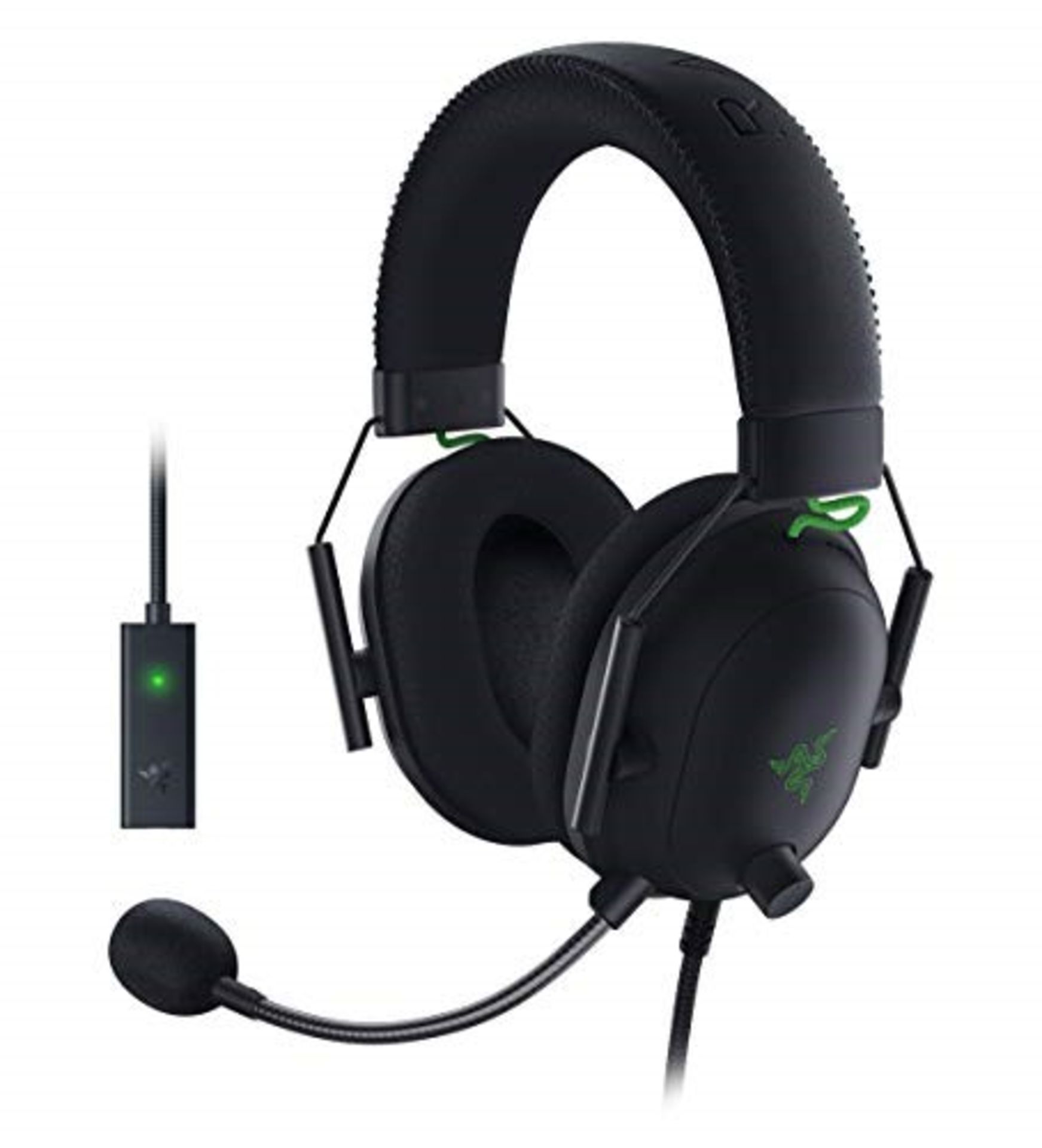 RRP £99.00 Razer Blackshark V2 with USB sound card - Premium Esports Gaming Headset (wired headph