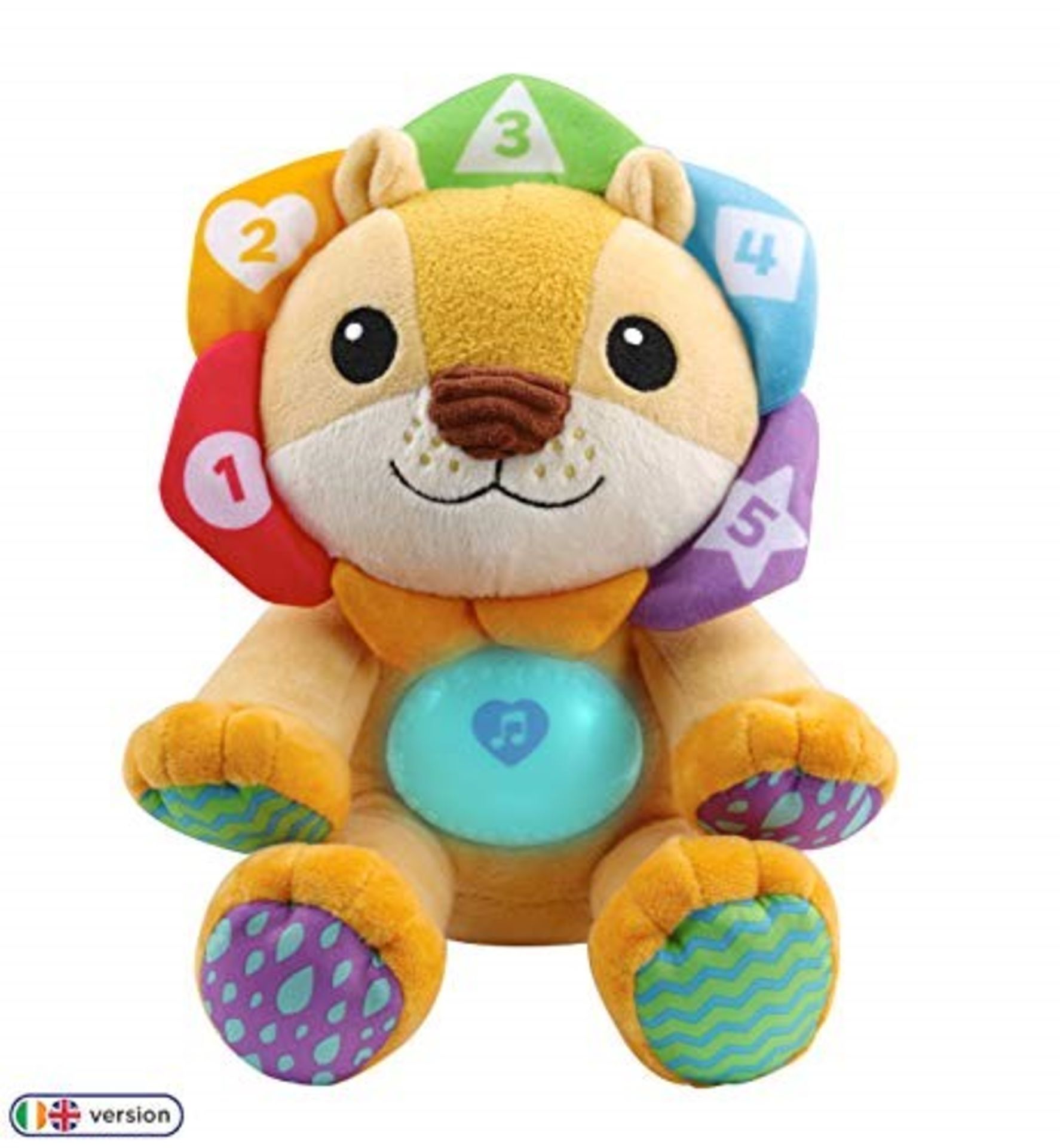 LeapFrog Lullaby Lights Lion, Baby Night Light Projector, Baby Born Plush Toy, Soft Cu