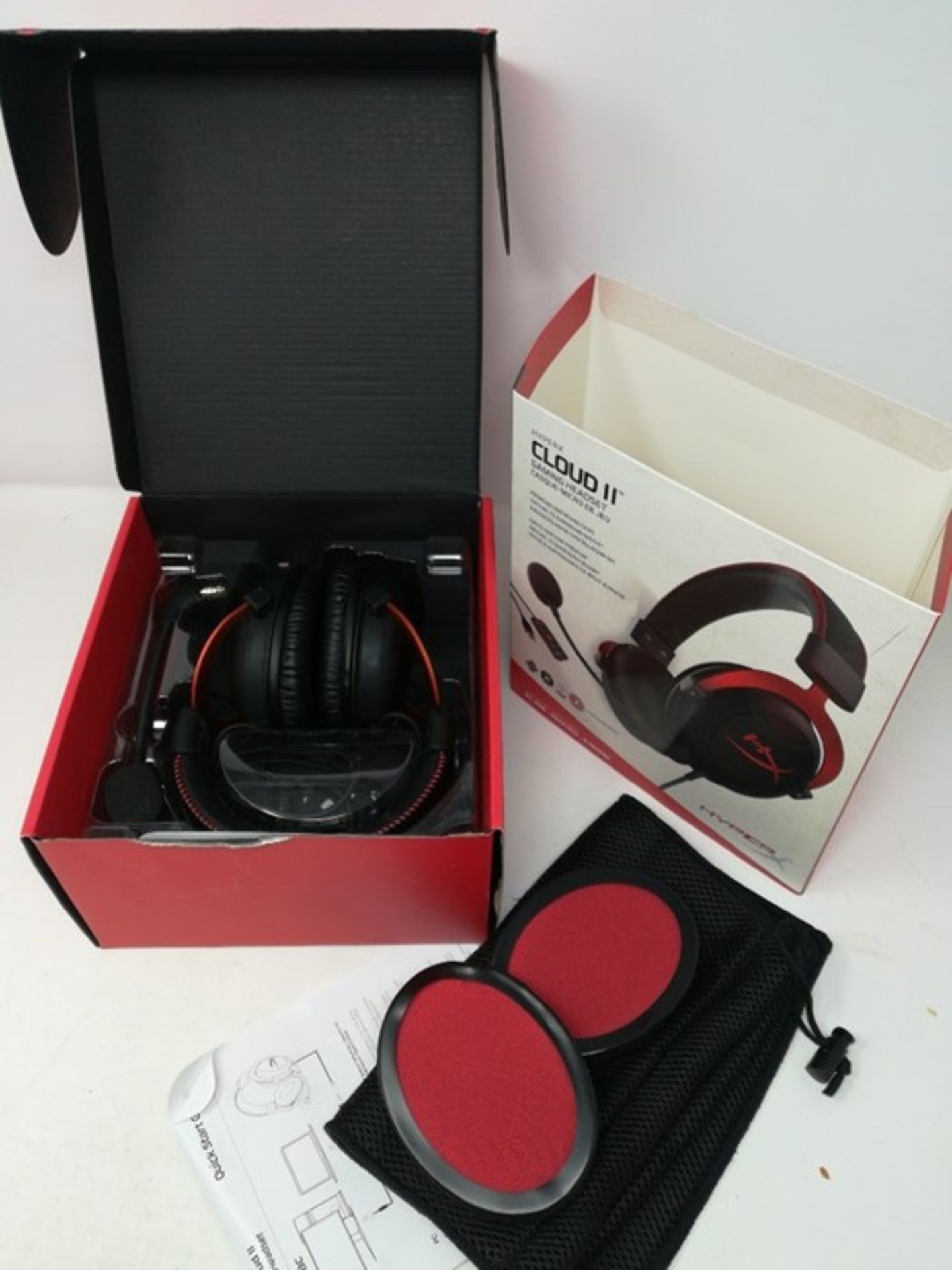 RRP £78.00 HyperX Cloud II 7.1 Virtual Surround Sound Gaming Headset with Advanced USB Audio Cont - Image 2 of 2