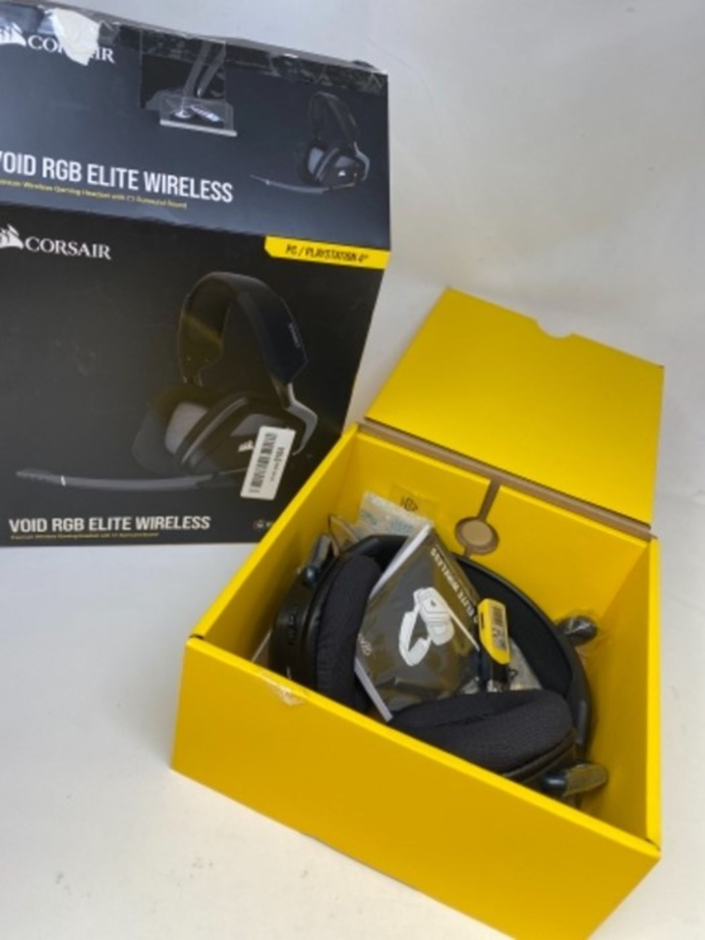 RRP £99.00 Corsair VOID ELITE RGB Wireless Gaming Headset (7.1 Surround Sound, Low Latency 2.4 GH - Image 2 of 2